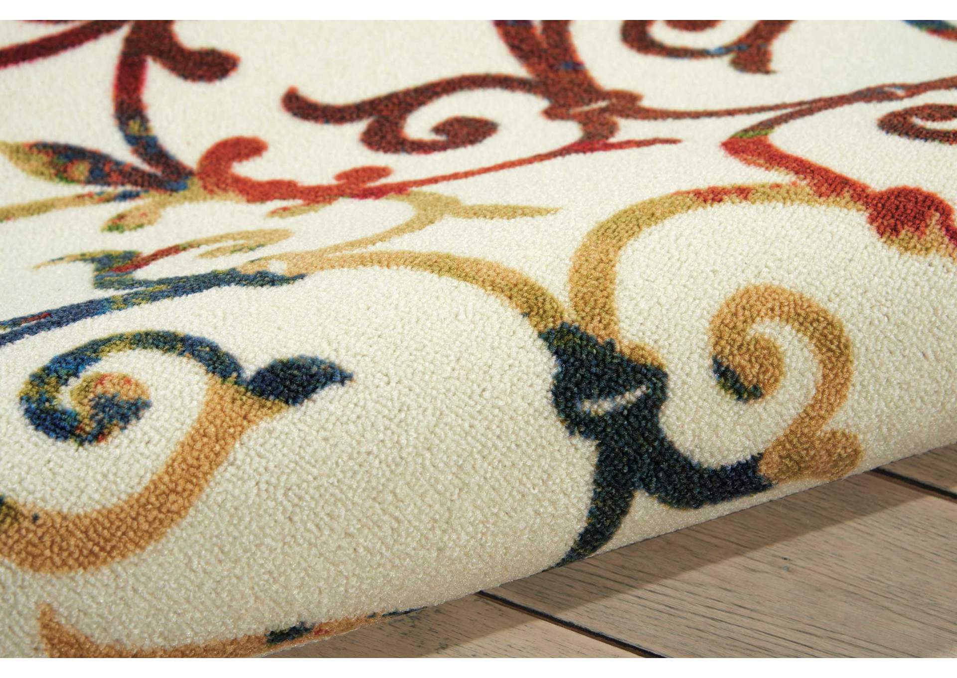 Nourison Home & Garden RS093 Multicolor 5'x8' Area Rug,Nourison