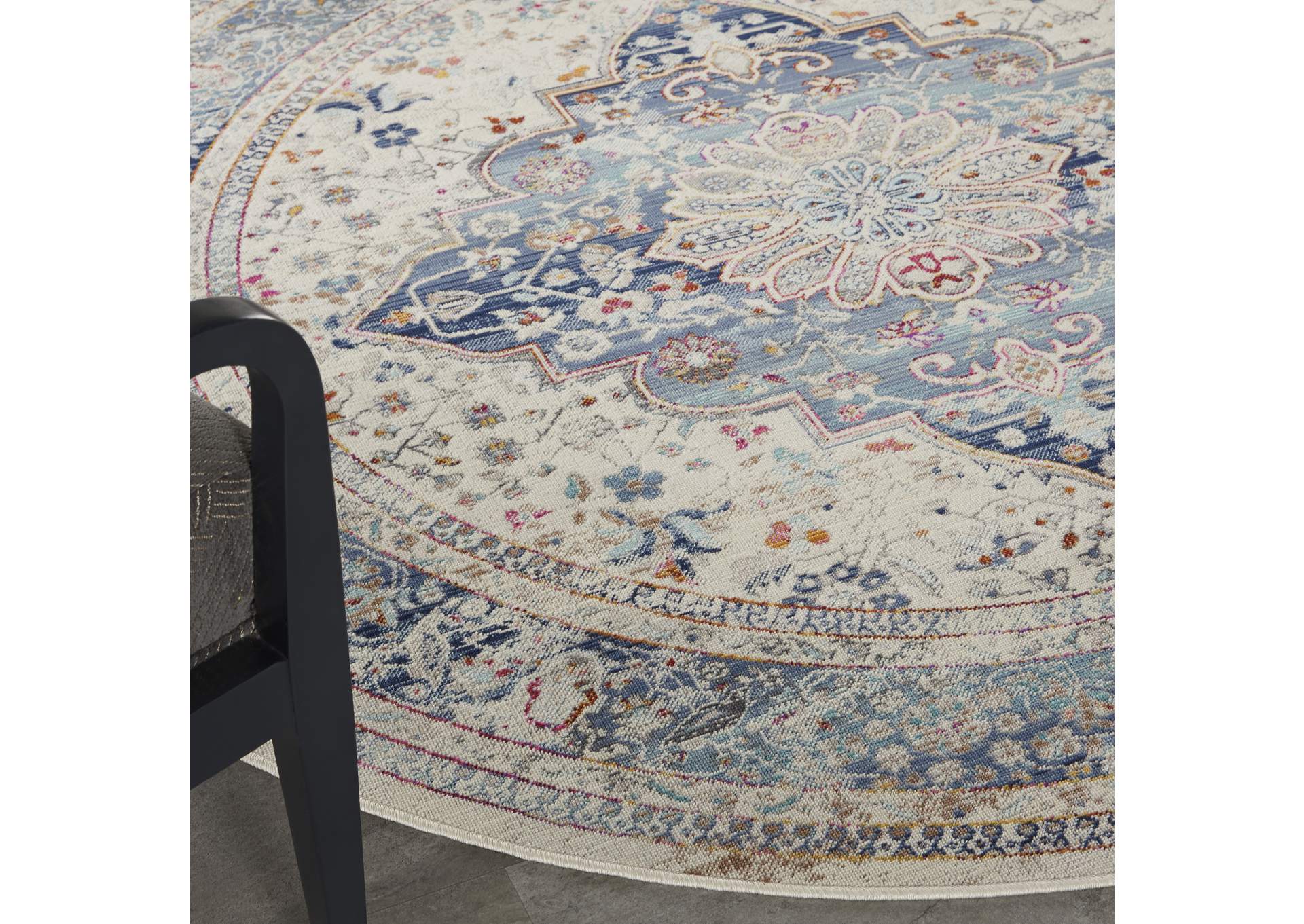 Nourison Vintage Kashan 6' Round Area Rug,Nourison