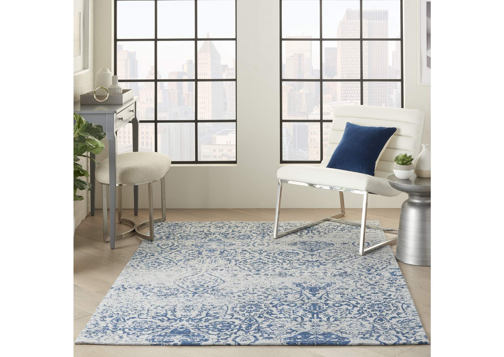 Nourison Damask 6' x 9' Area Rug,Nourison