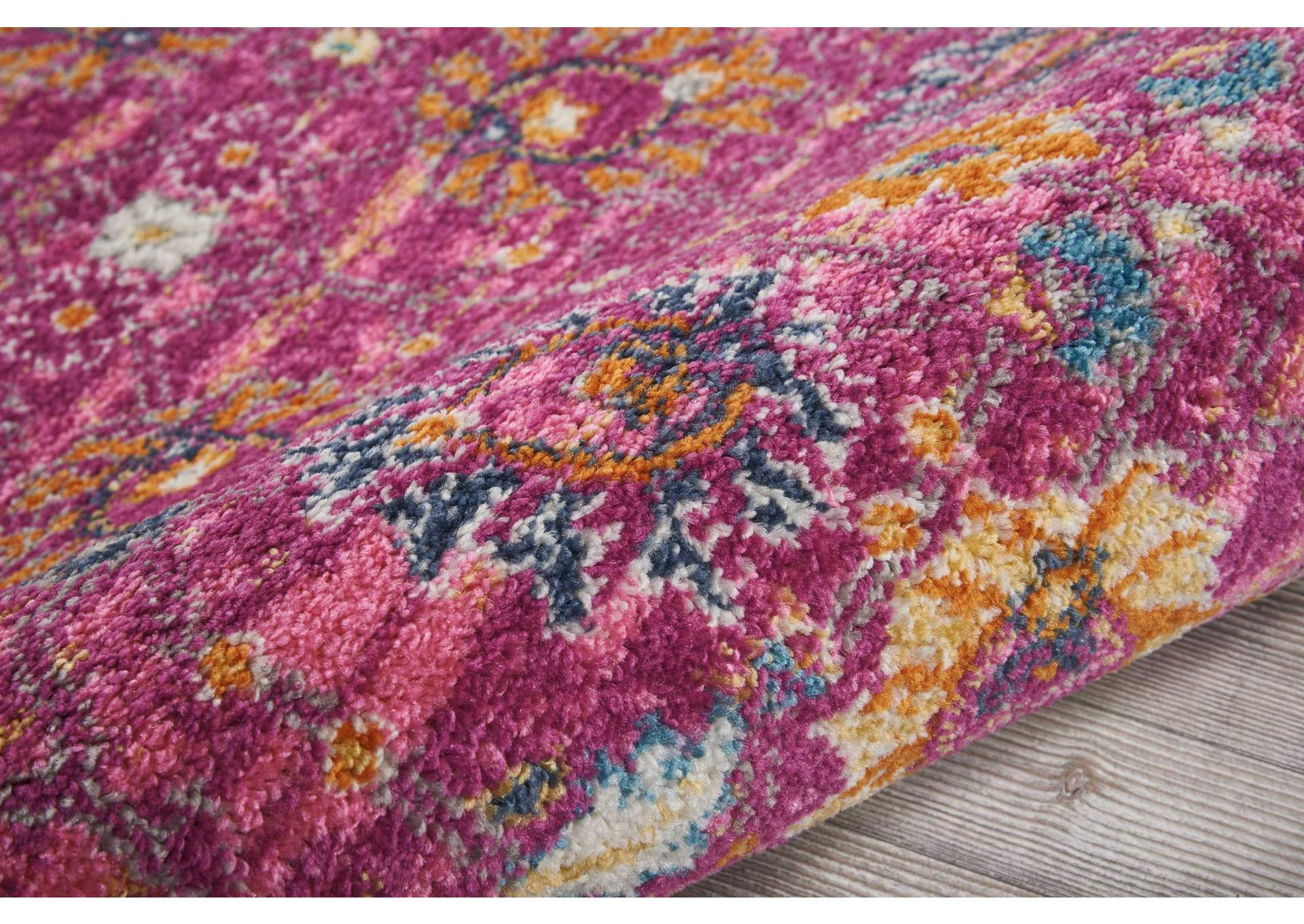 Nourison Passion PSN01 Pink 8' Runner Hallway Rug,Nourison
