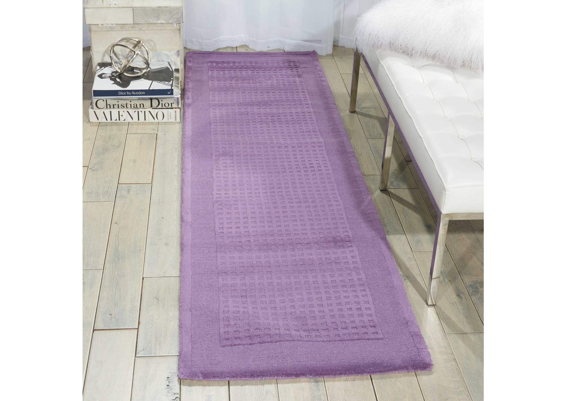 Nourison Westport WP30 Purple 8' Runner Hallway Rug,Nourison