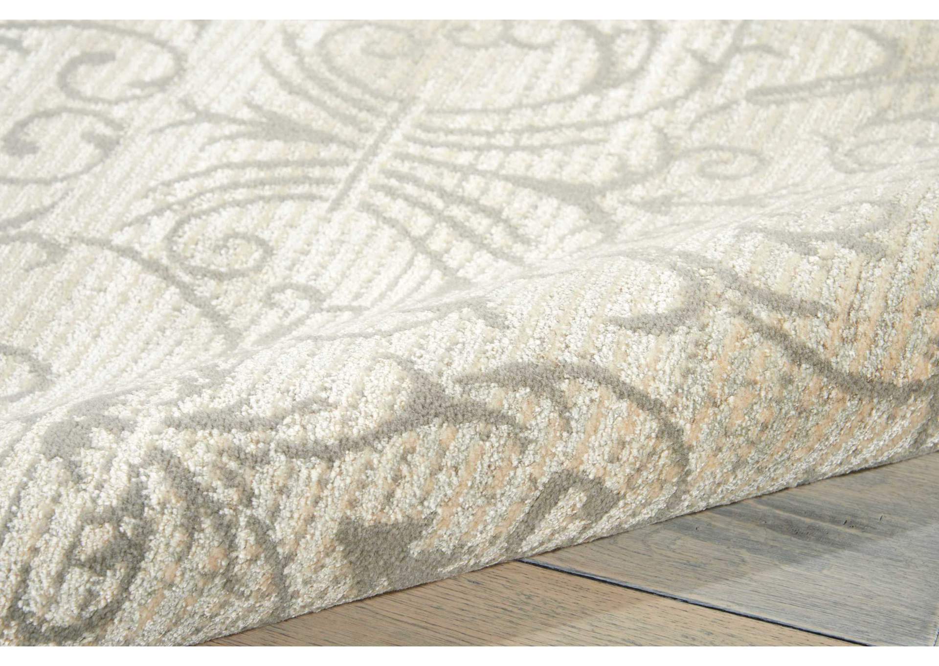 Nourison Luminance LUM05 Blue 8' Runner Hallway Rug,Nourison