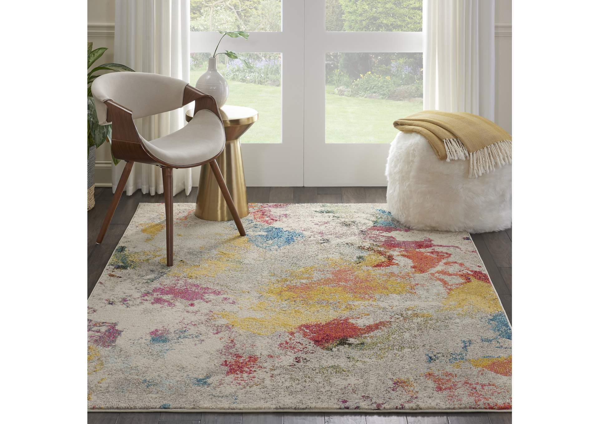 Nourison Celestial CES12 Multicolor 4'x6' Colorful Area Rug,Nourison