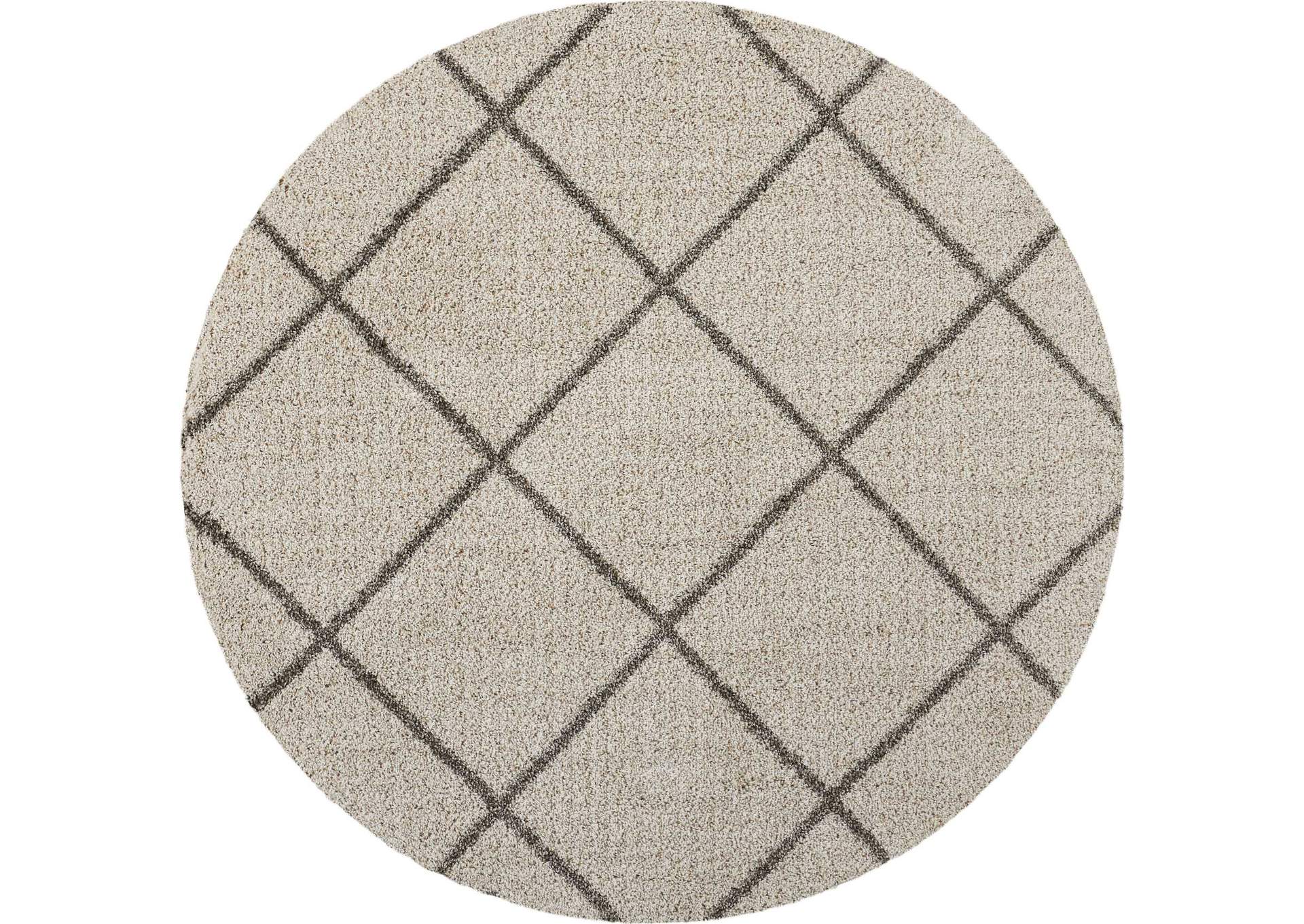 Nourison Brisbane BRI03 Beige 7' Round Rug,Nourison