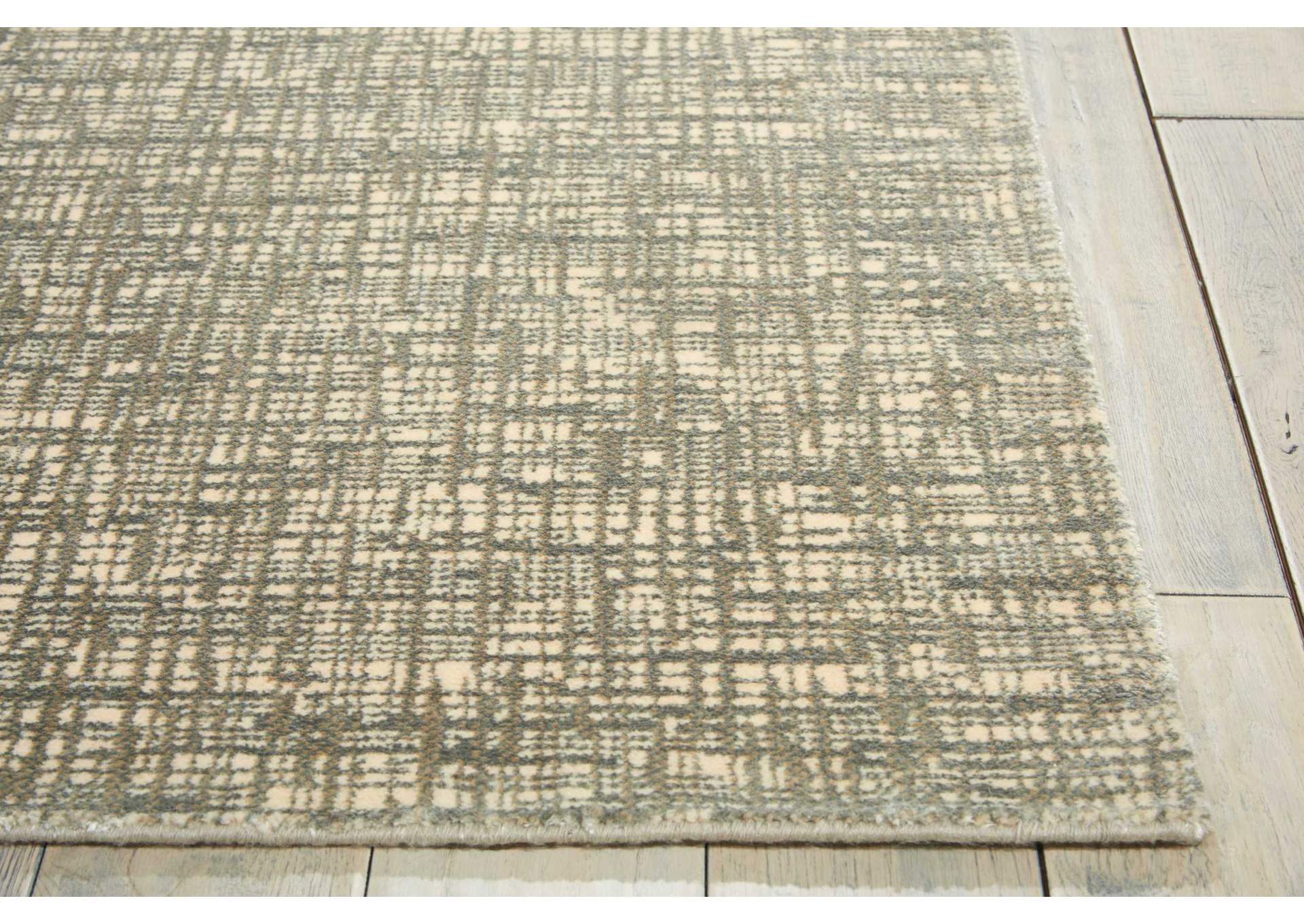 Nourison Starlight STA02 Grey 8' Runner Hallway Rug,Nourison