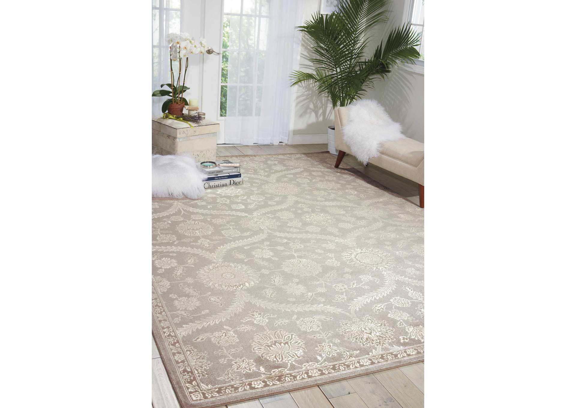 Nourison Luminance LUM04 Grey 9'x13' Rug,Nourison