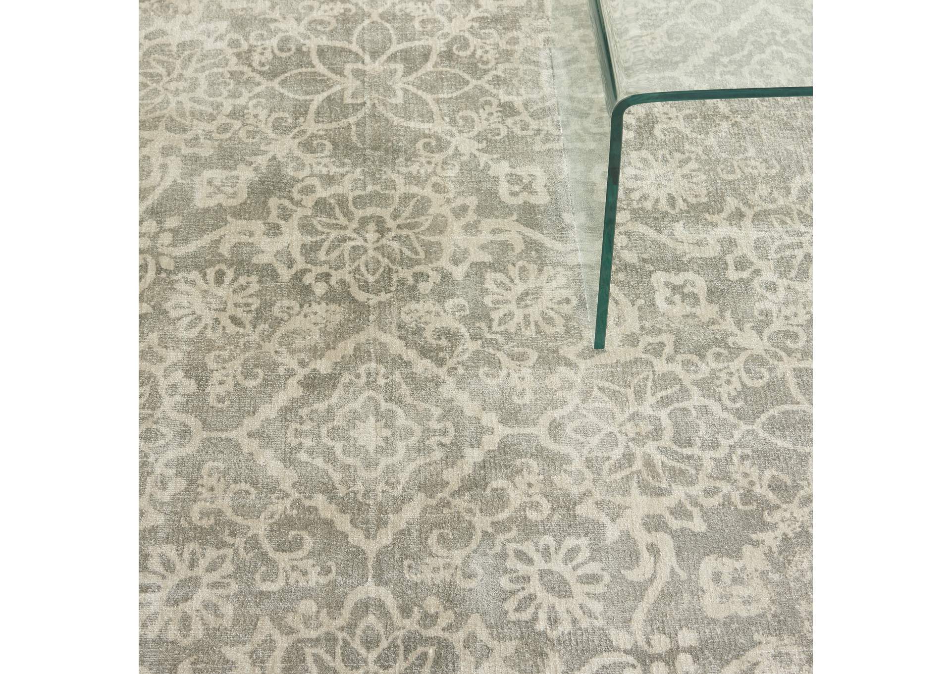 kathy ireland Home Desert Skies DSK03 Grey 9'x12' Oversized Rug,Nourison