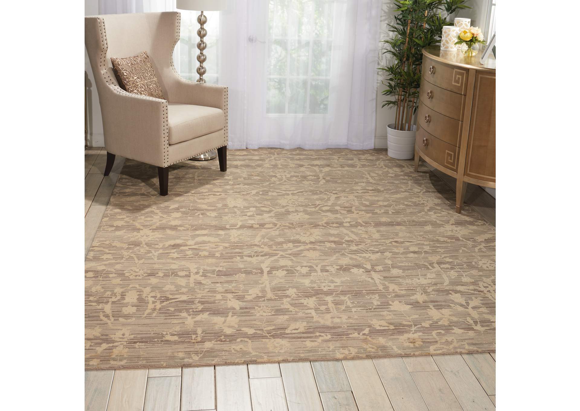 Nourison Silk Elements SKE22 Beige 8'x10' Rug,Nourison