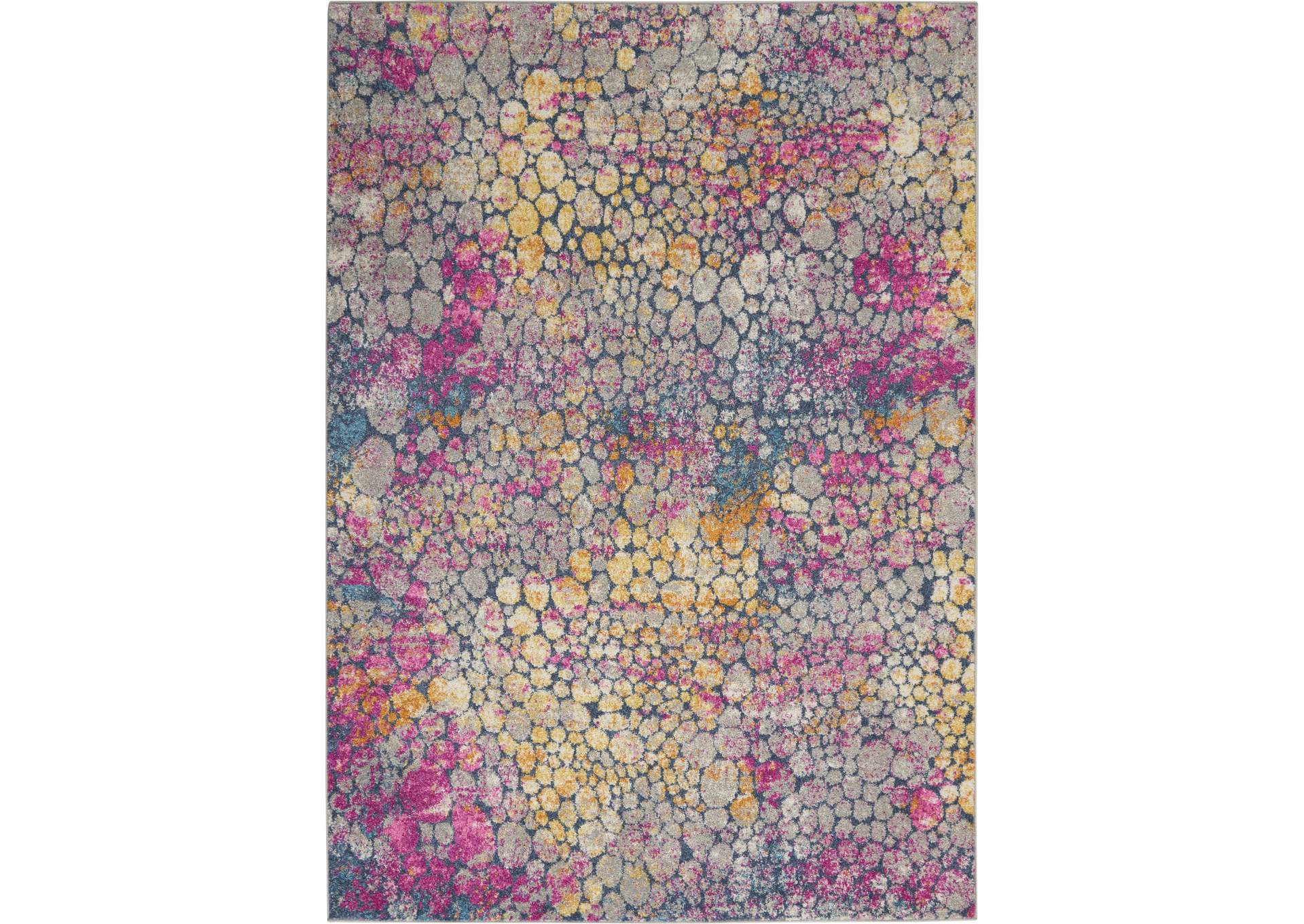 Nourison Passion 5'x7' Yellow Multicolor Area Rug,Nourison