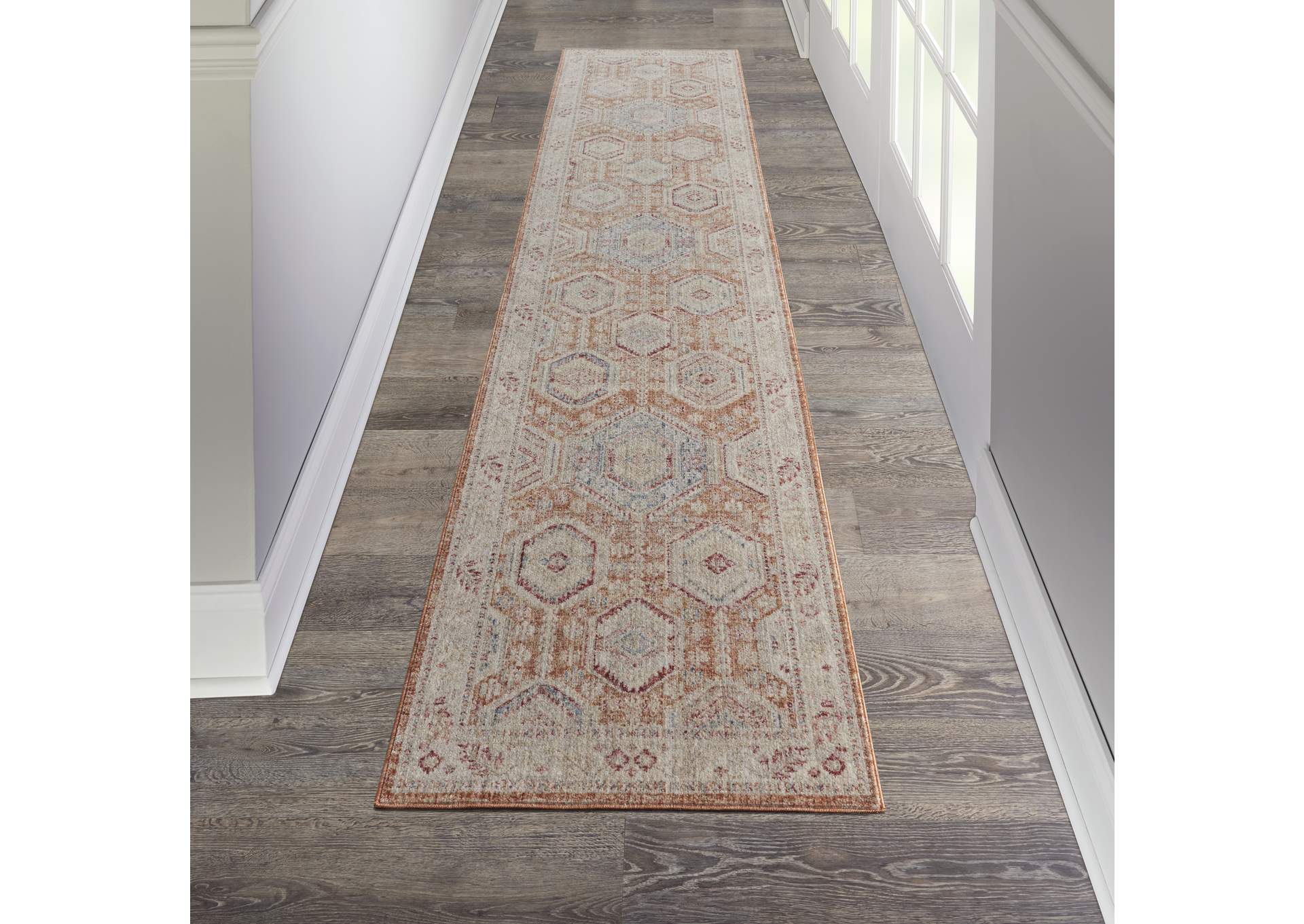 Nourison Homestead 12' Runner Traditional Area Rug,Nourison