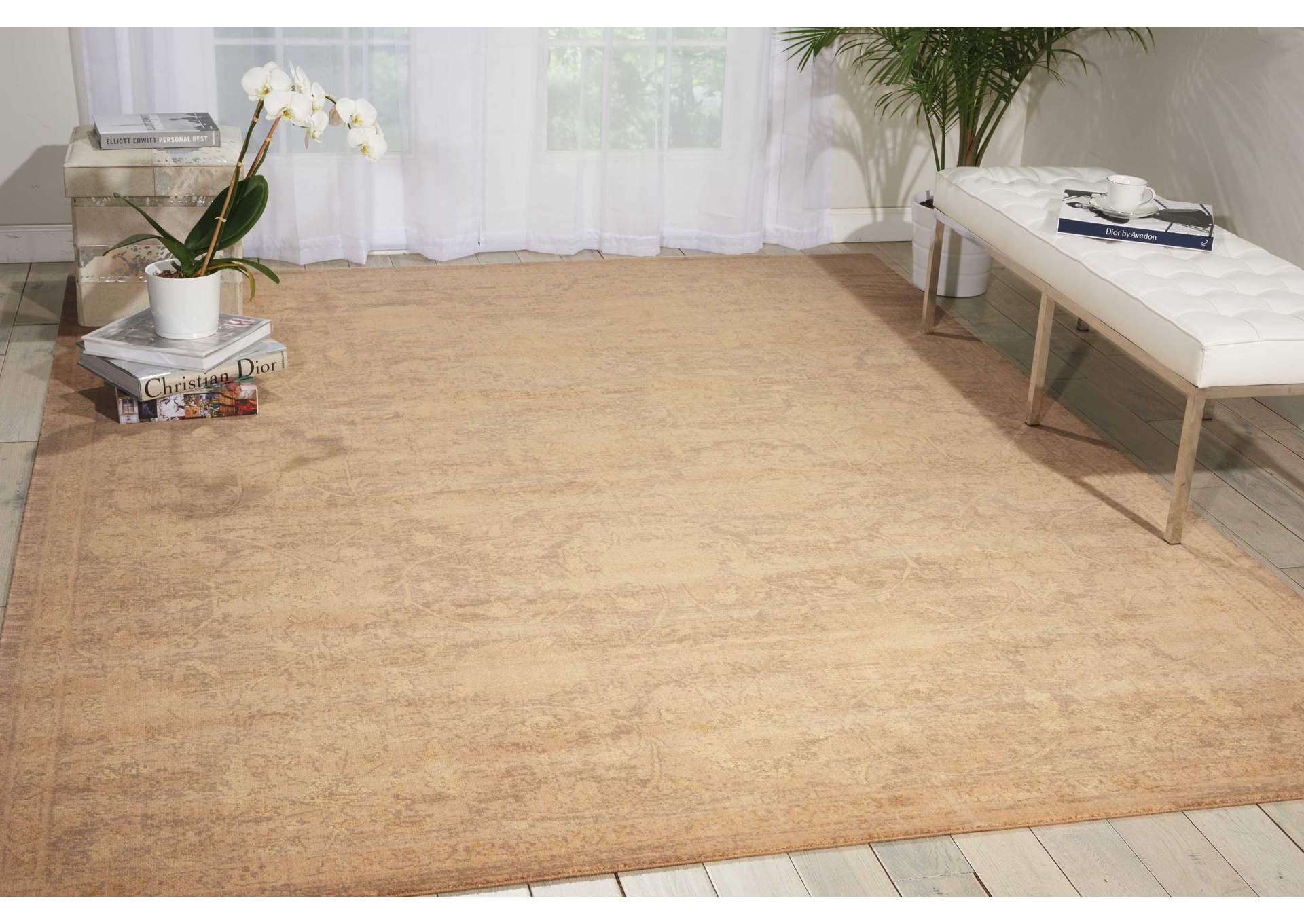 Nourison Silken Allure SLK12 Beige 10'x14' Rug,Nourison