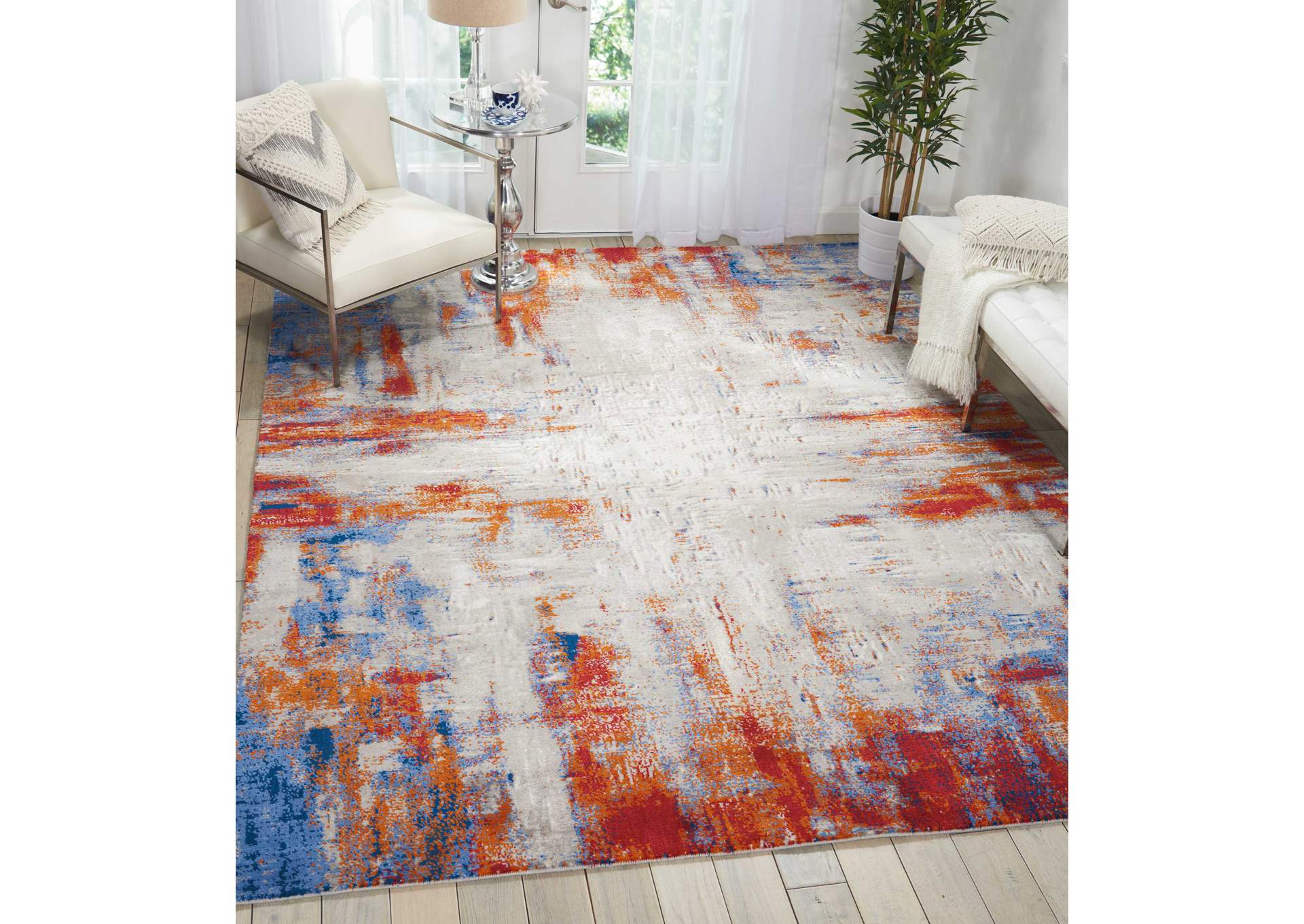 Nourison Twilight TWI26 Multicolor 10'x14' Oversized Rug,Nourison