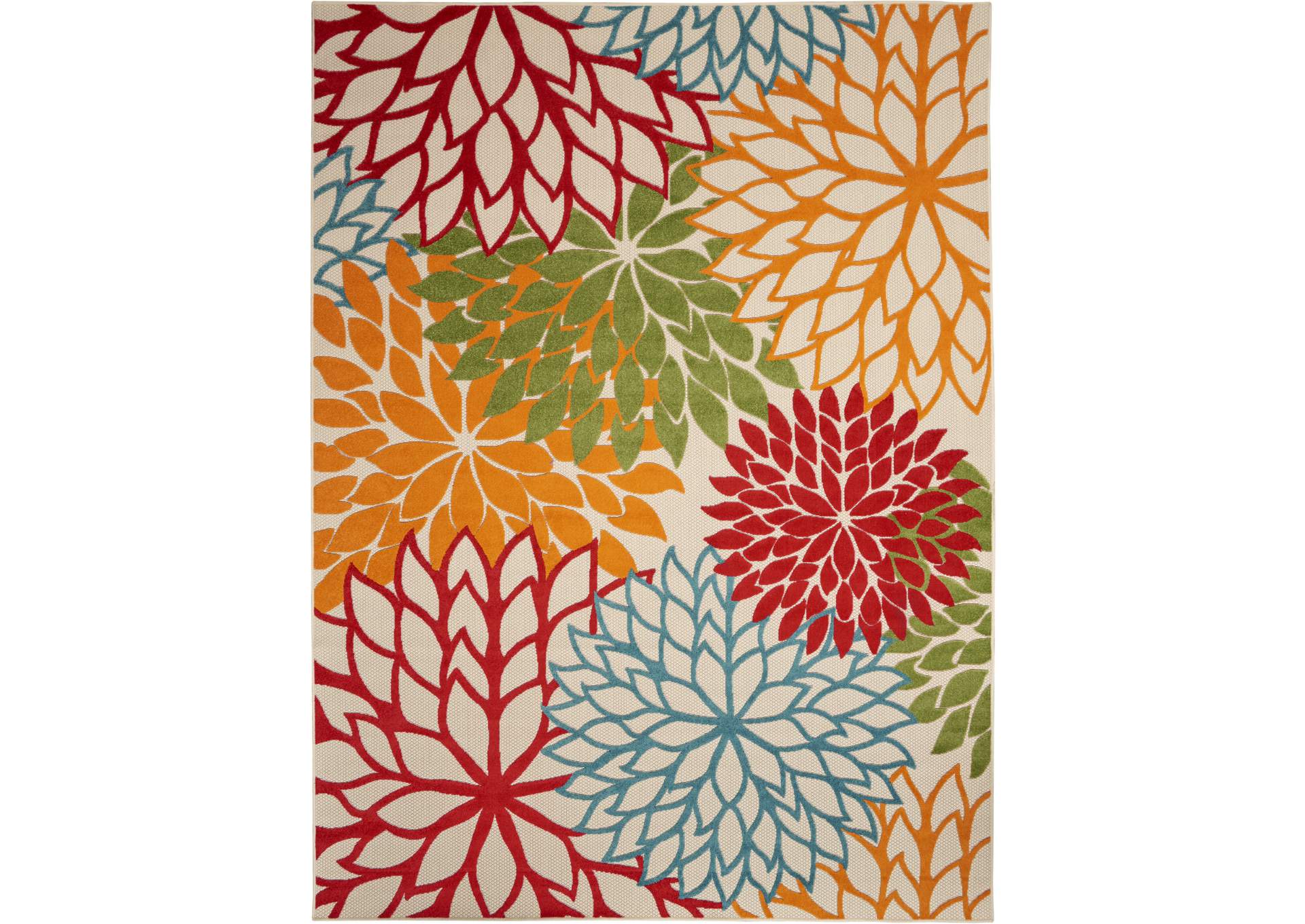 Nourison Aloha 7' x 10' Green, Multicolor Area Rug,Nourison