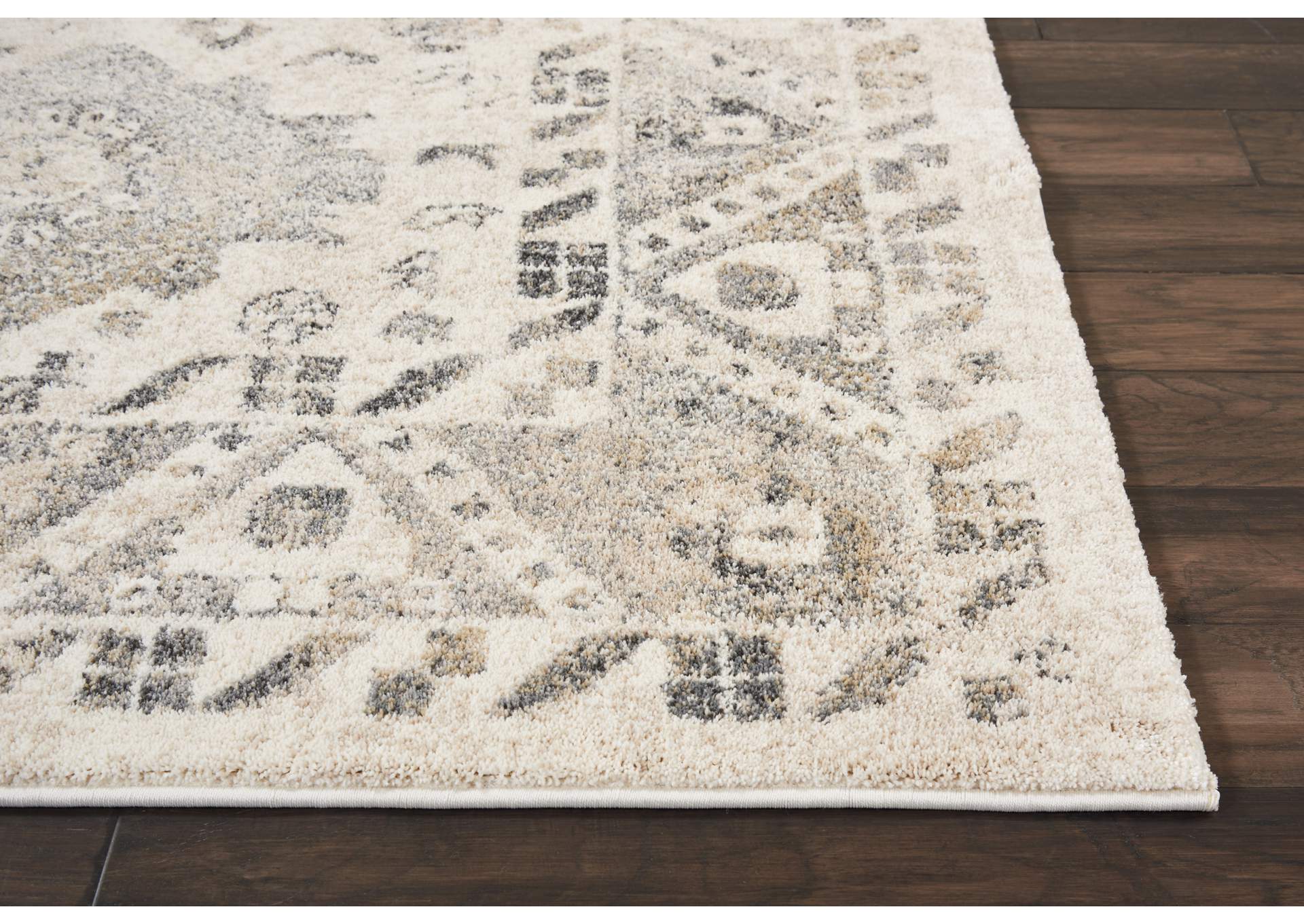 Nourison Fusion FSS11 Grey 8'x11' Oversized Plush Shag Rug,Nourison
