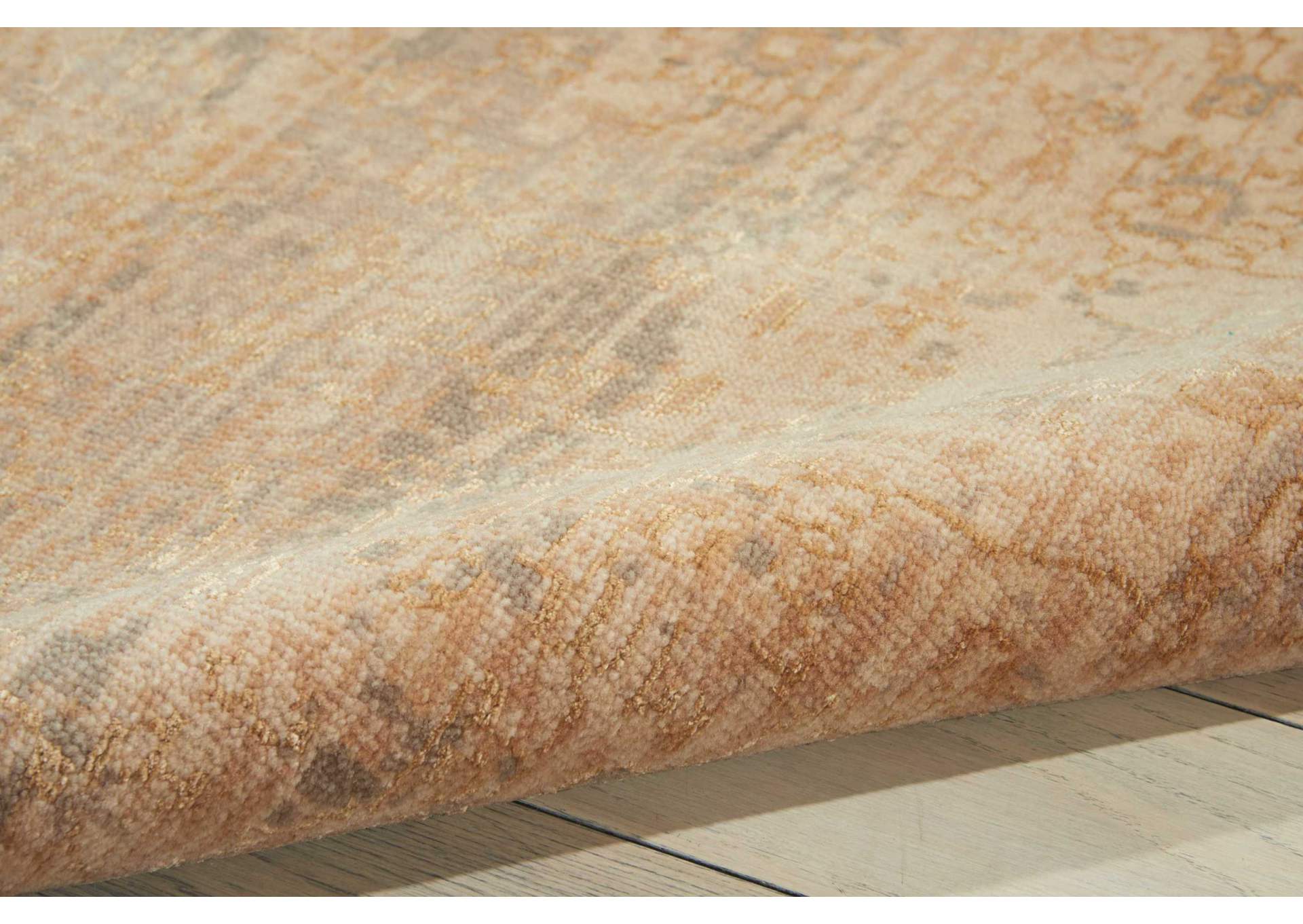 Nourison Silk Elements SKE14 Beige 10' Runner Hallway Rug,Nourison