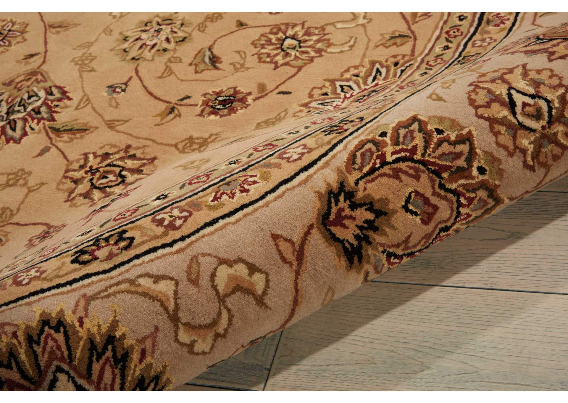Nourison 2000 2071 Camel 4' Round Area Rug,Nourison