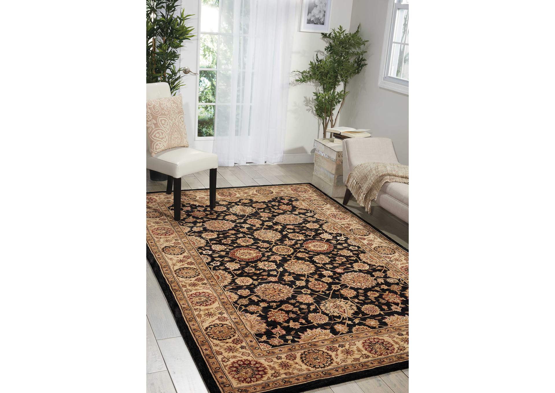 Nourison 2000 2204 Navy Blue 4'x6' Area Rug,Nourison