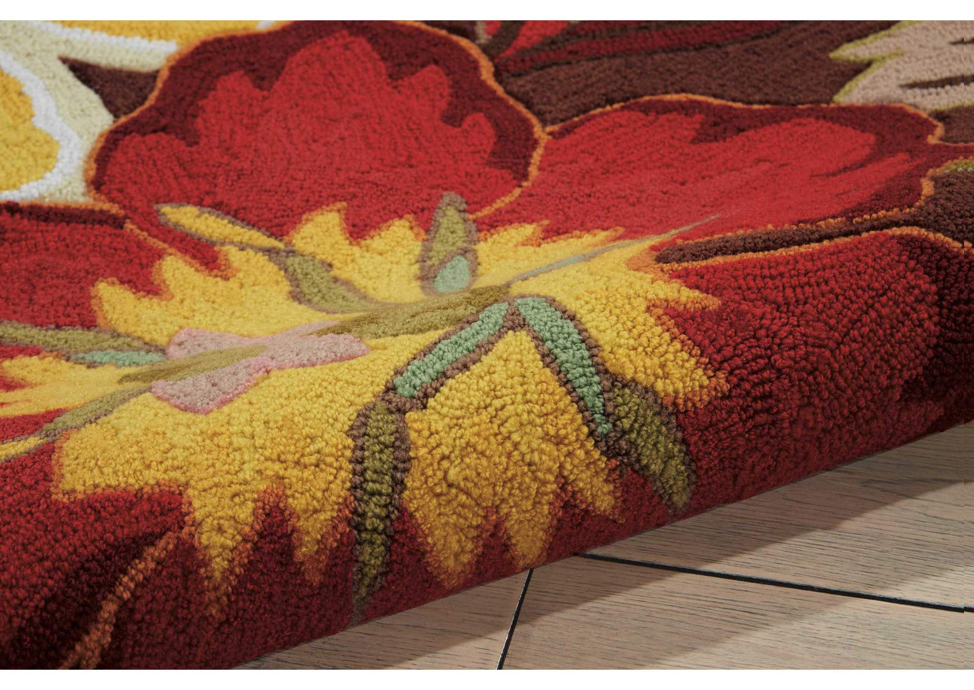 Nourison Fantasy FA18 Brown 4'x6' Area Rug,Nourison