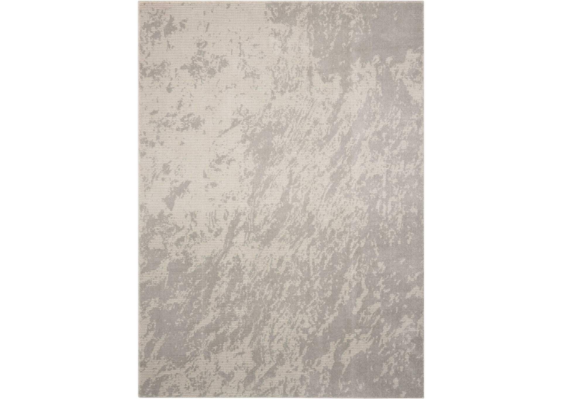 Nourison Maxell MAE12 Grey and White 4'x6' Area Rug,Nourison