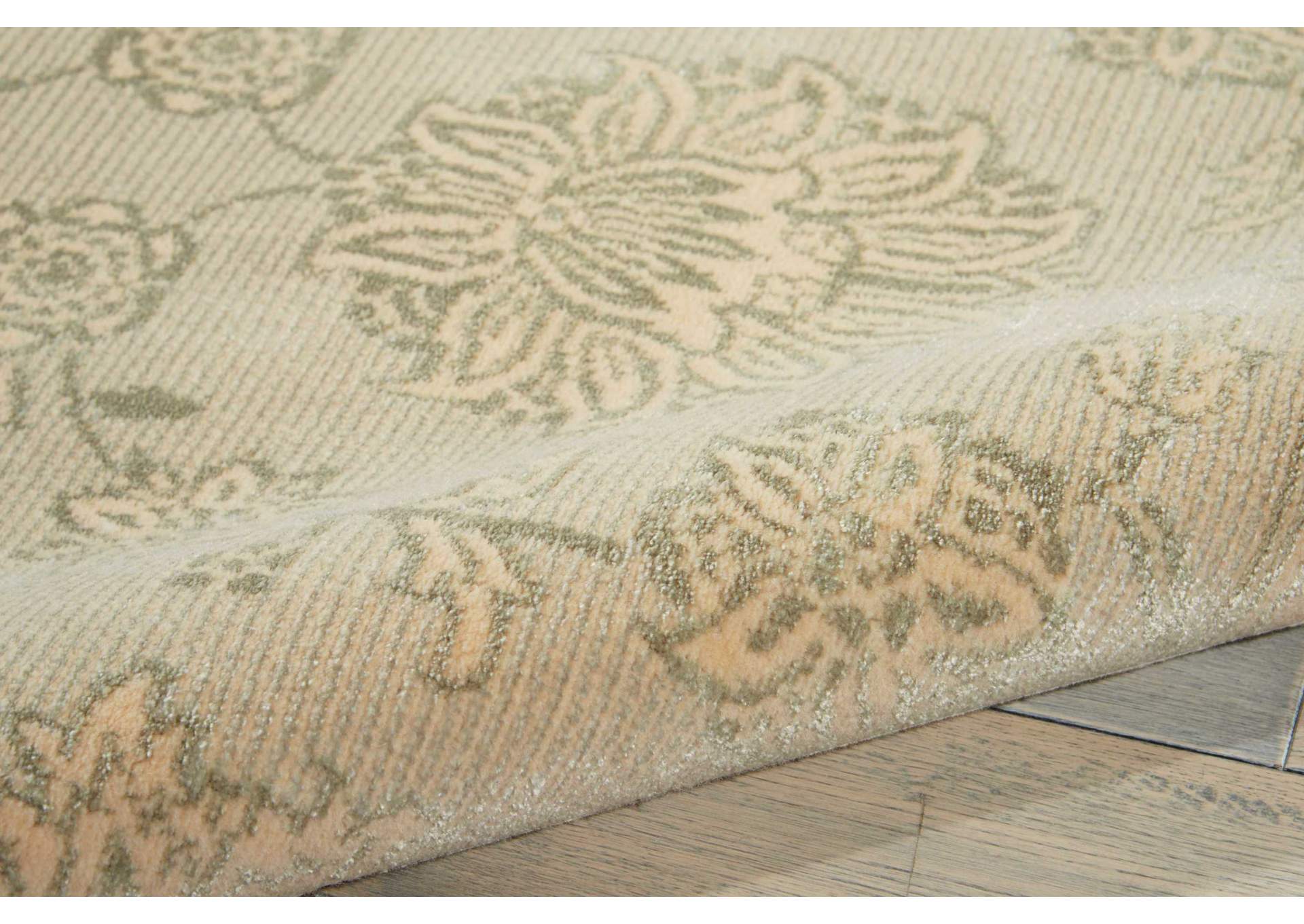 Nourison Luminance LUM04 Beige and Green 8'x11' Rug,Nourison