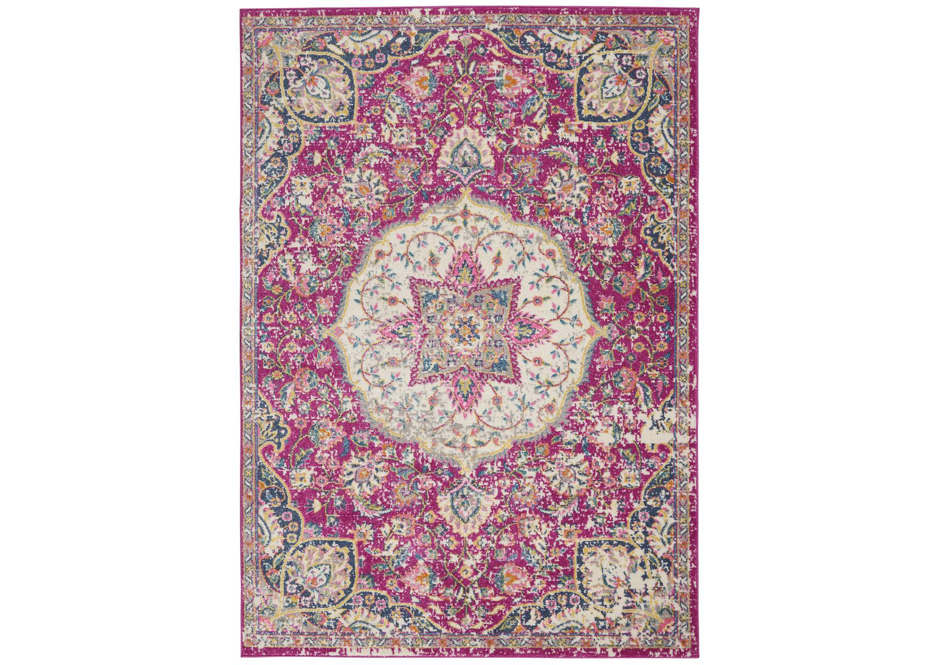 Nourison Passion Bohemian Pink Colored Area Rug,Nourison