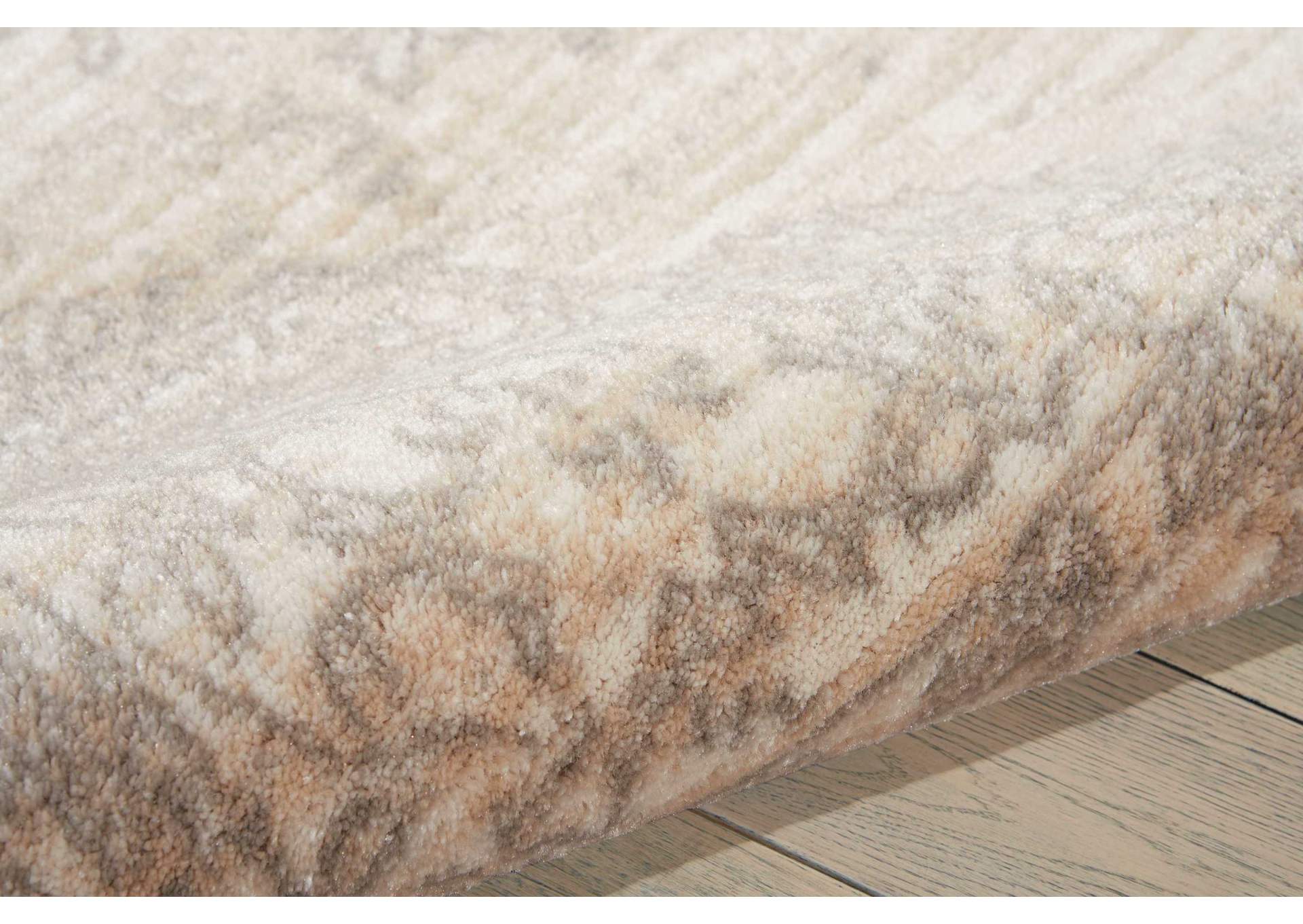 Nourison Euphoria EUP04 White and Beige 5'x7' Area Rug,Nourison