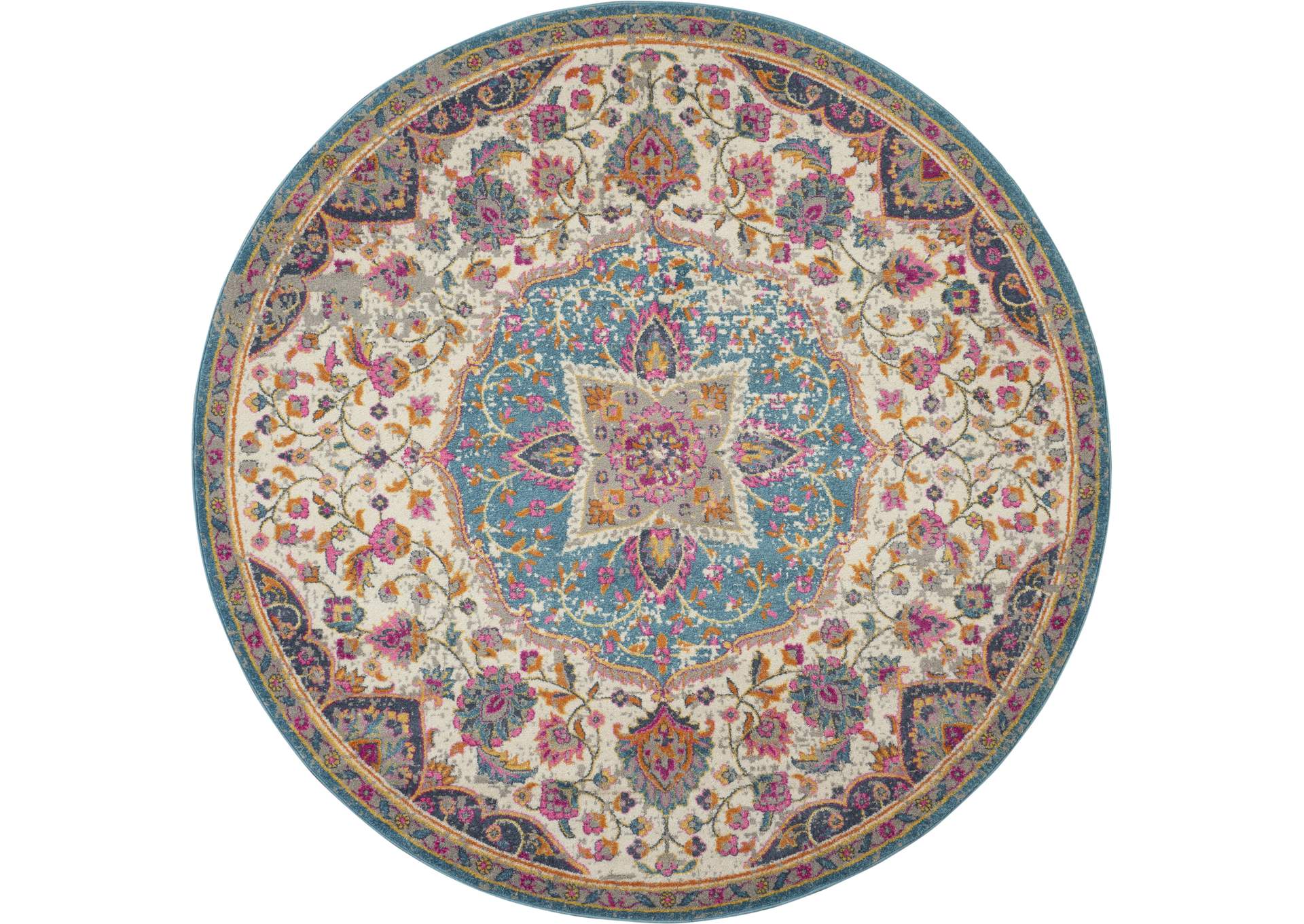Nourison Passion Bohemian Ivory Multi Colored Area Rug,Nourison