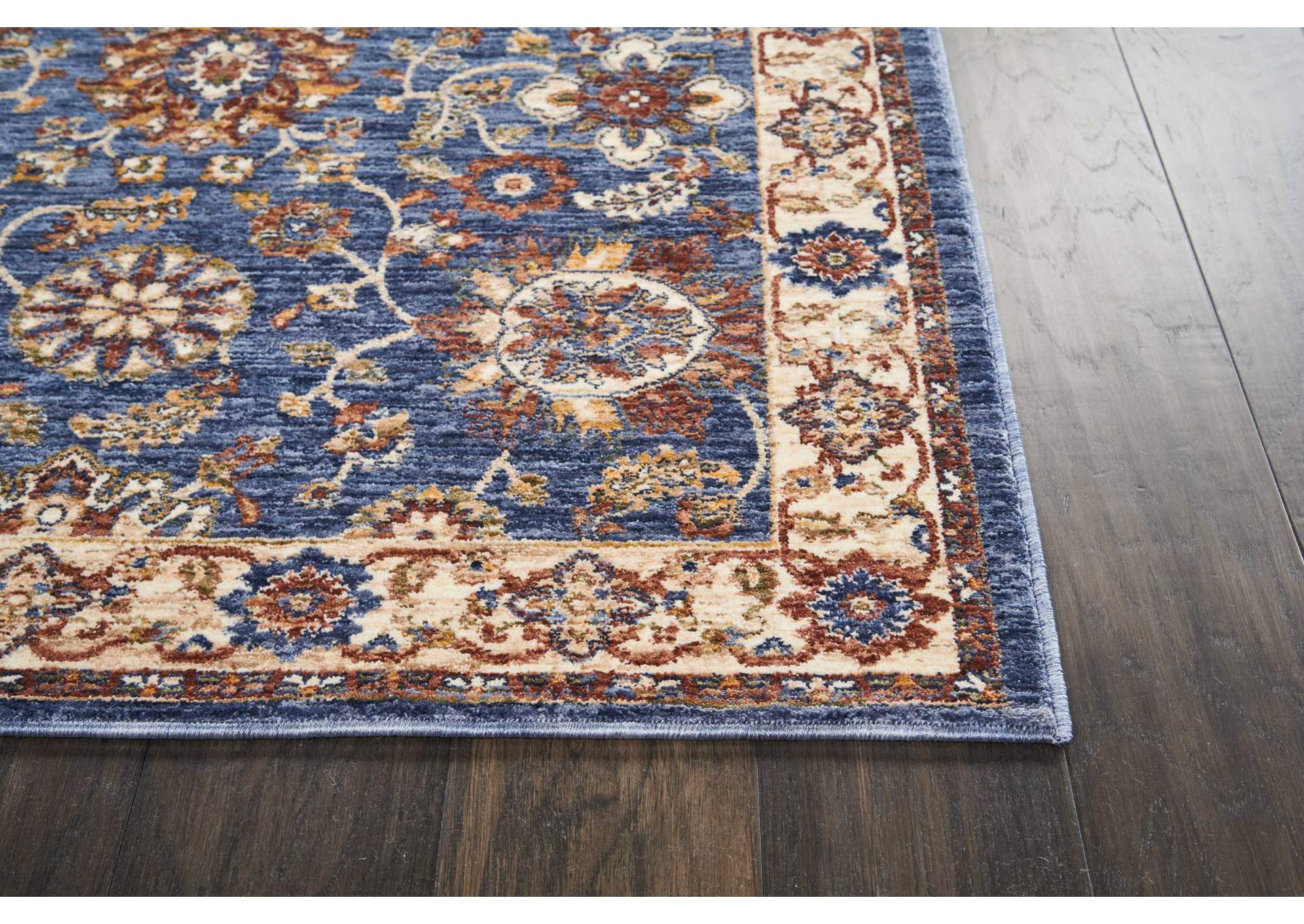 Nourison Lagos LAG04 Blue Multicolor 3'x5' Area Rug,Nourison