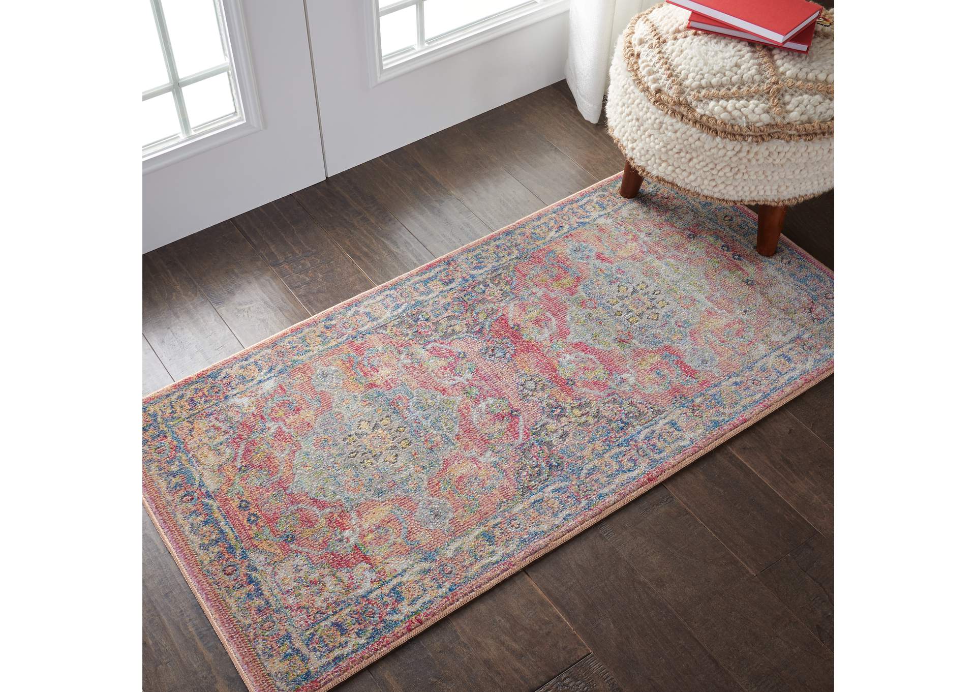 Nourison Ankara Global ANR01 Multicolor Persian Area Rug,Nourison