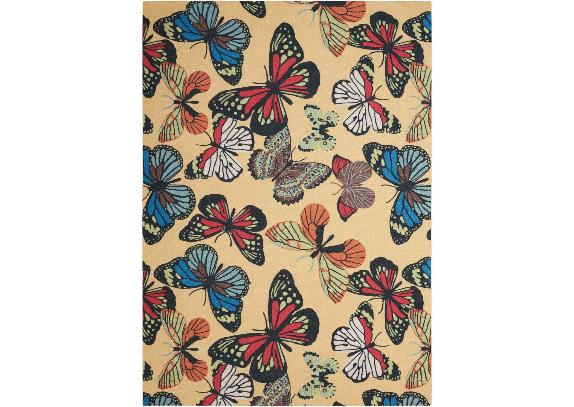 Nourison Home & Garden RS018 Yellow 10'x14' Rug,Nourison