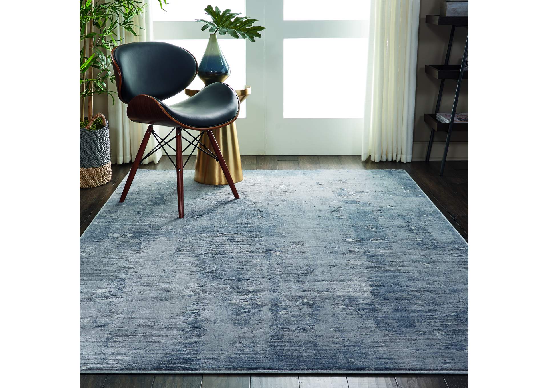 Nourison Rustic Textures RUS05 Grey 4'x6' Rustic Area Rug,Nourison