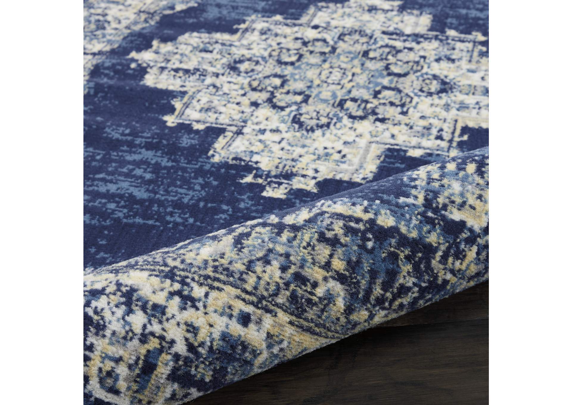 Nourison Grafix GRF14 Blue 5'x7' Area Rug,Nourison