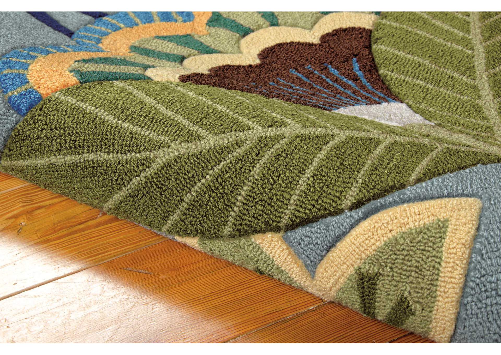 Nourison Fantasy 2'x4' Blue Area Rug,Nourison