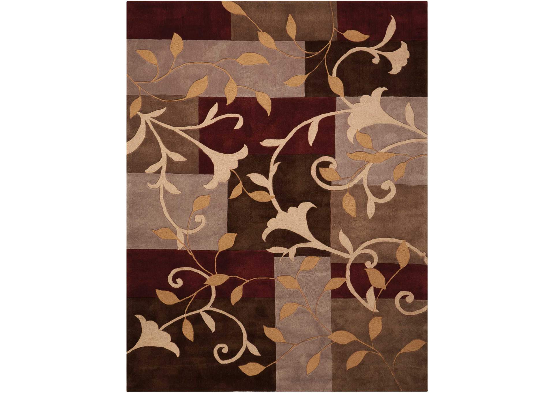 Nourison Contour CON01 Brown 8'x11' Rug,Nourison