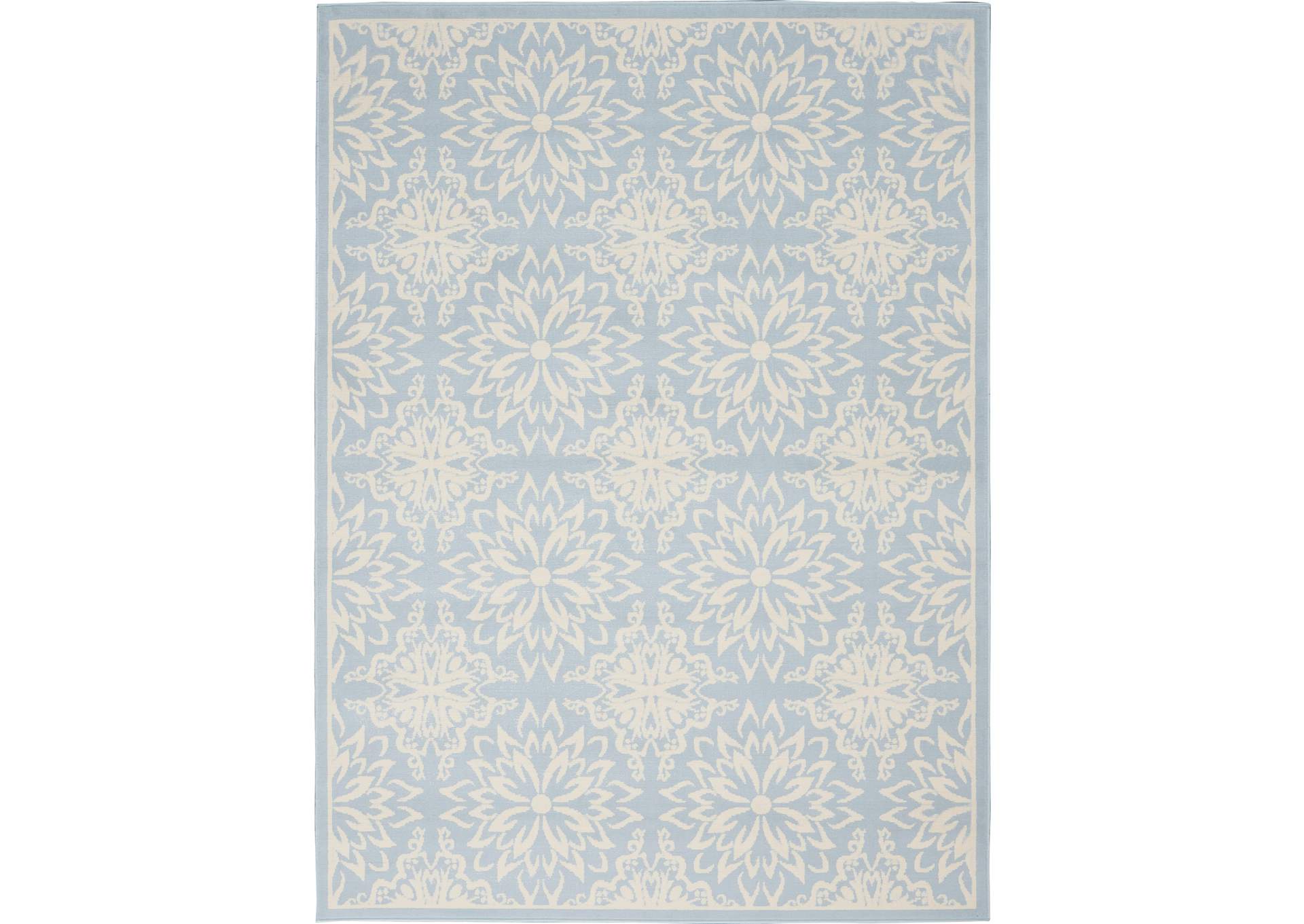 Nourison Jubilant JUB06 Light Blue 4'x6' Beach Area Rug,Nourison