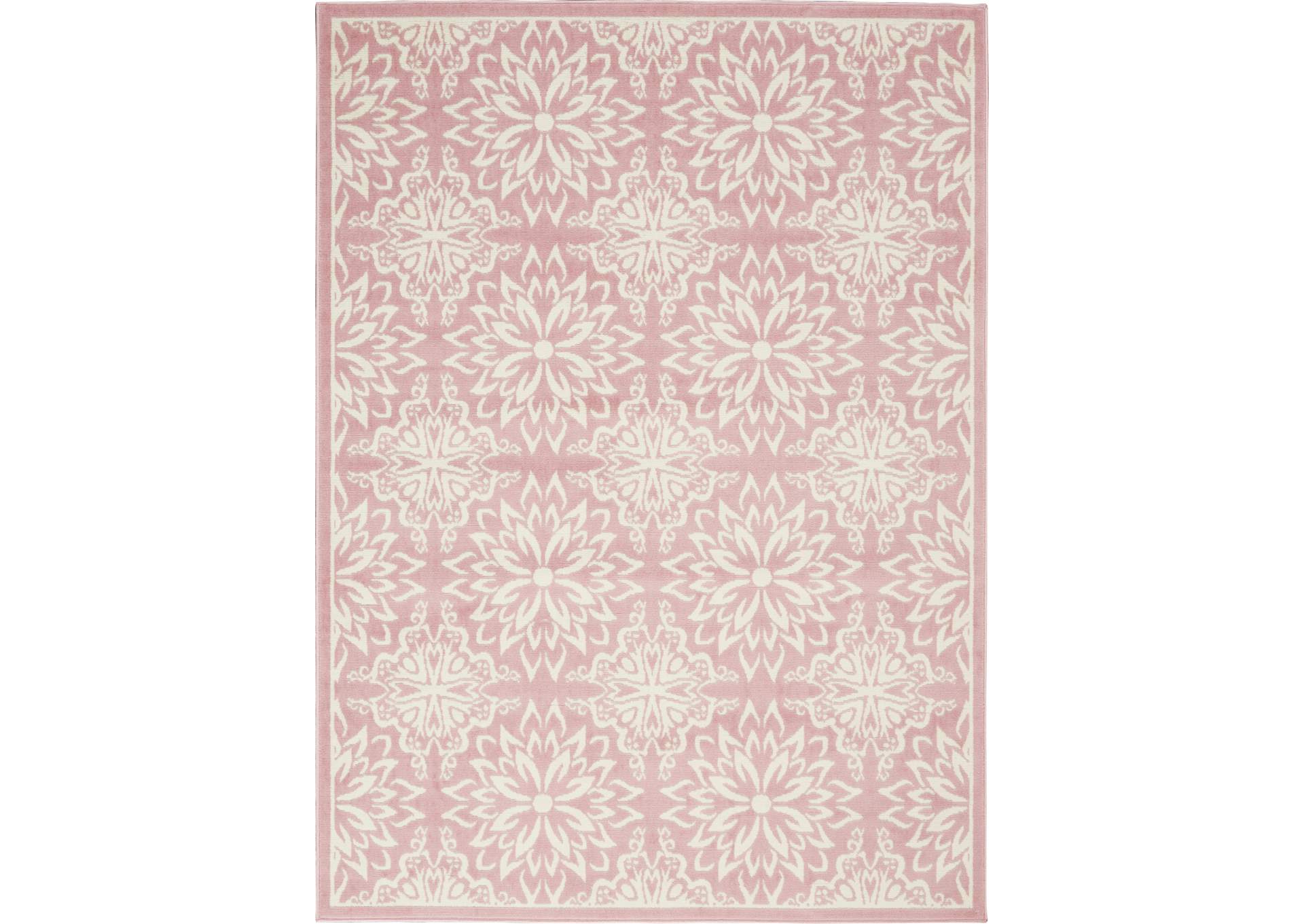 Nourison Jubilant JUB06 Pink 5'x7' Beach Area Rug,Nourison