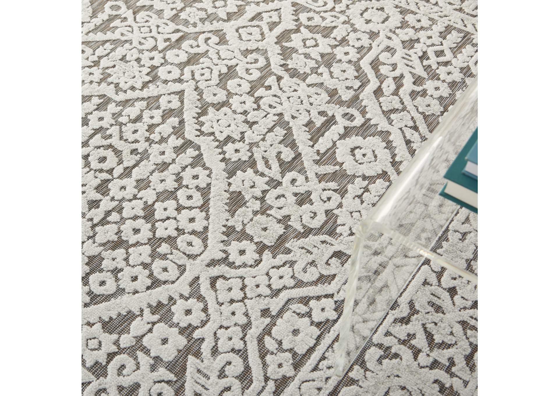 Nourison Key Largo 5'x7' Beige Area Rug,Nourison