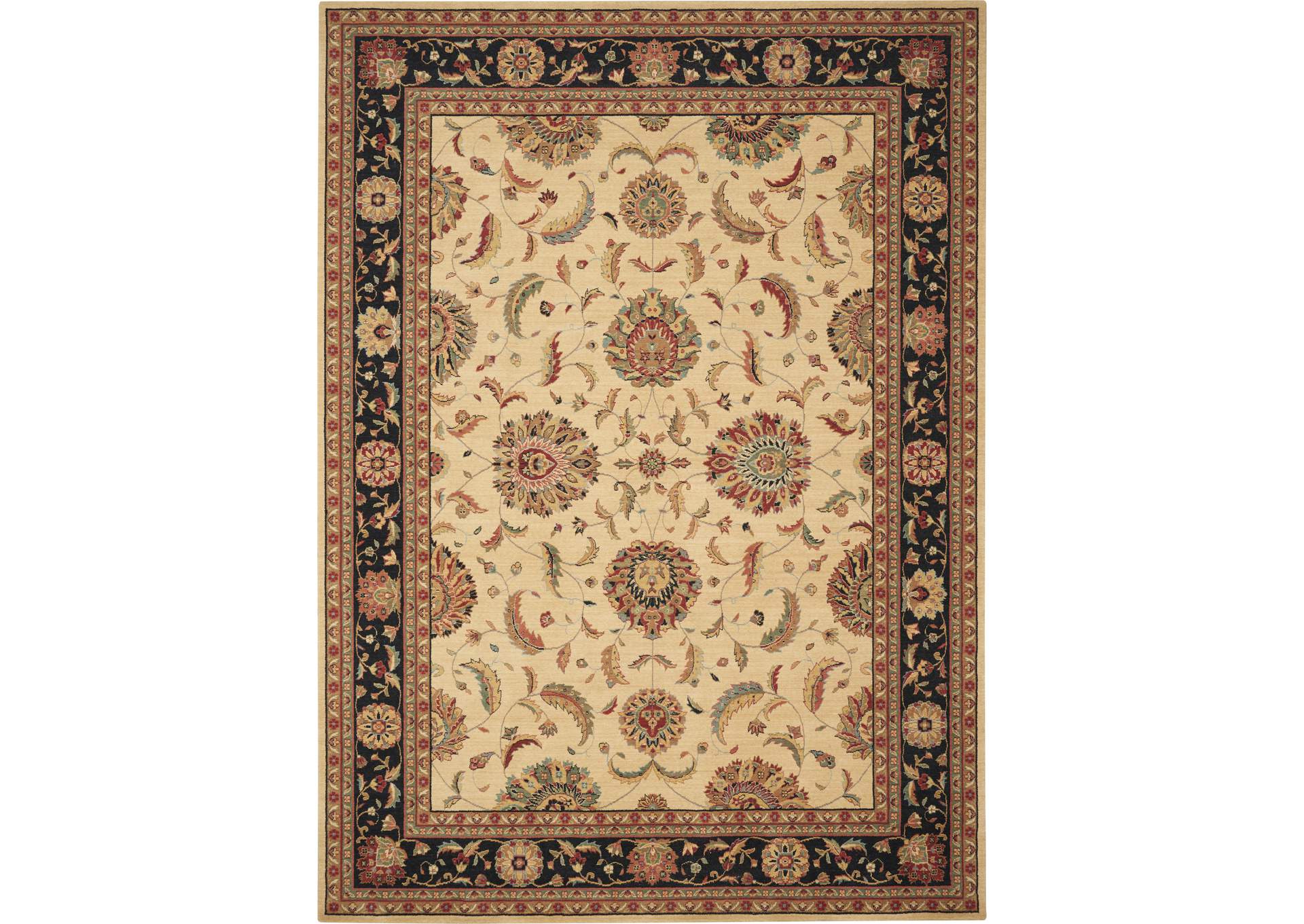 Nourison Living Treasures LI04 Beige Multicolor 8'x11' Rug,Nourison