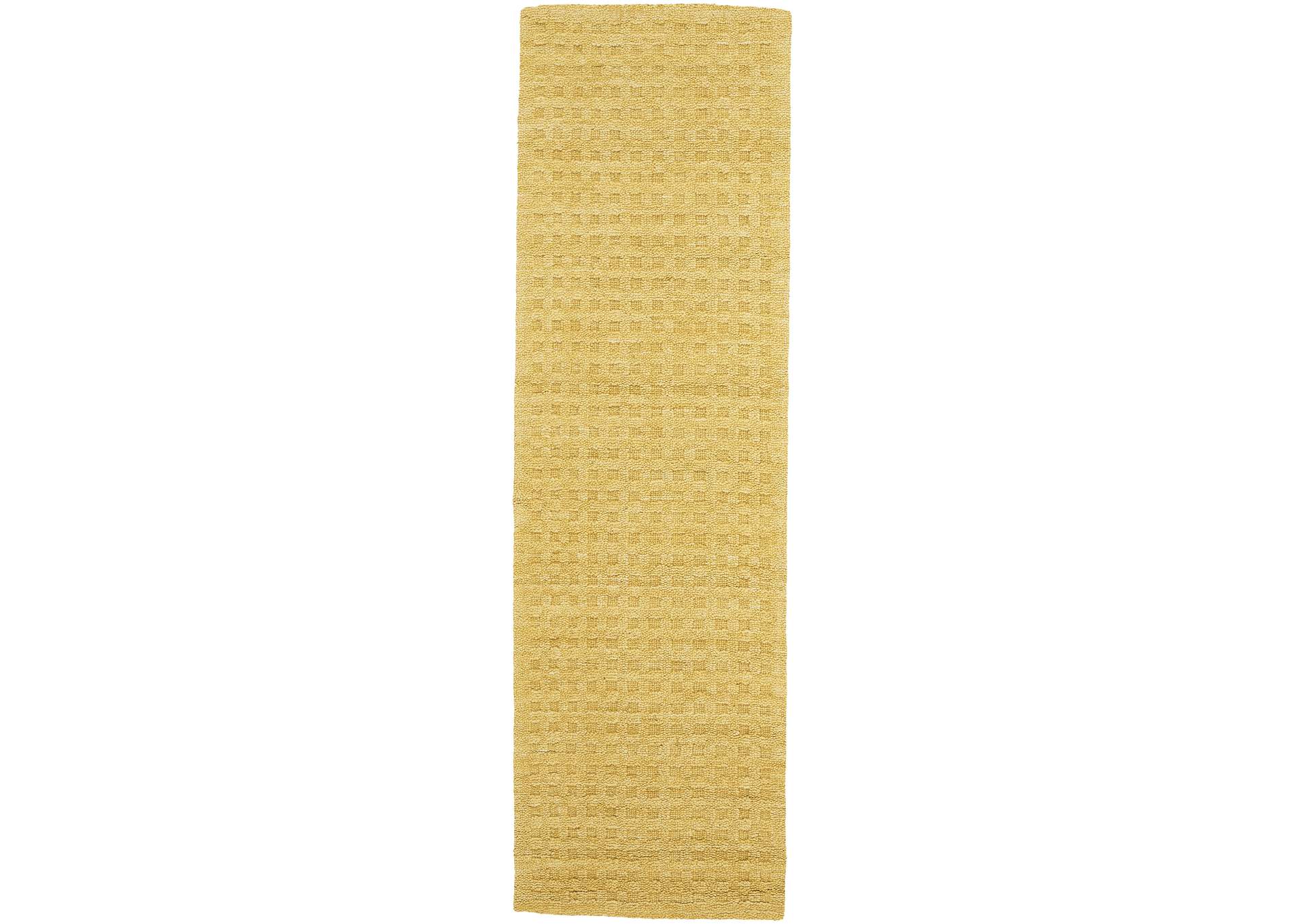 Nourison Marana MNN01 Yellow 8' Runner Wool Hallway Rug,Nourison