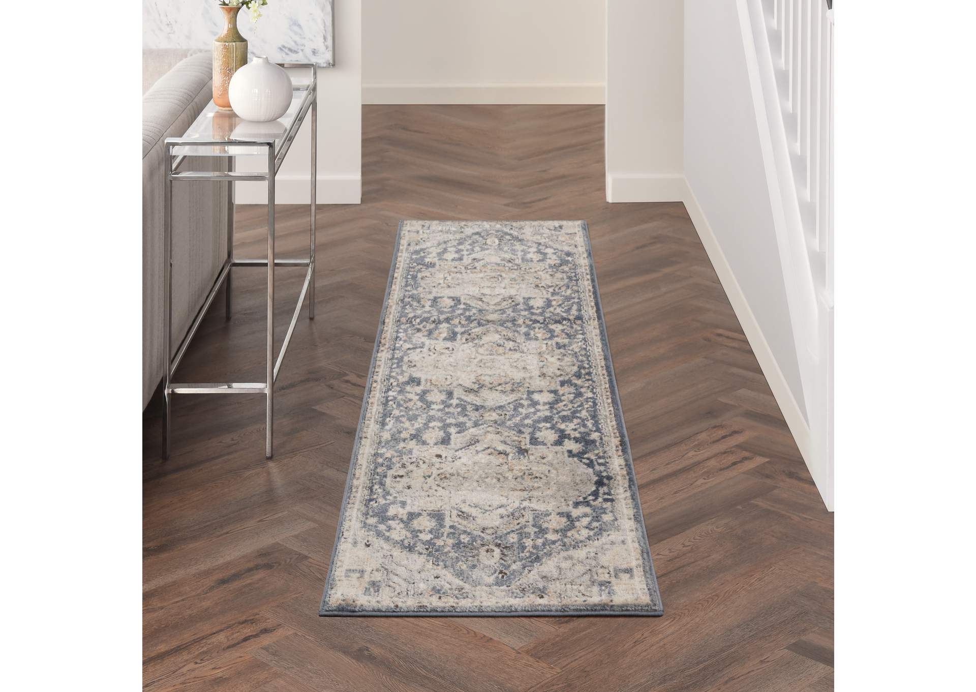 Nourison Quarry 8' Runner Persian Area Rug,Nourison
