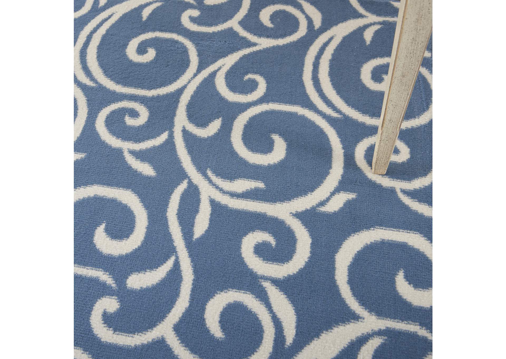 Nourison Grafix GRF19 Blue 5'x7' Area Rug,Nourison