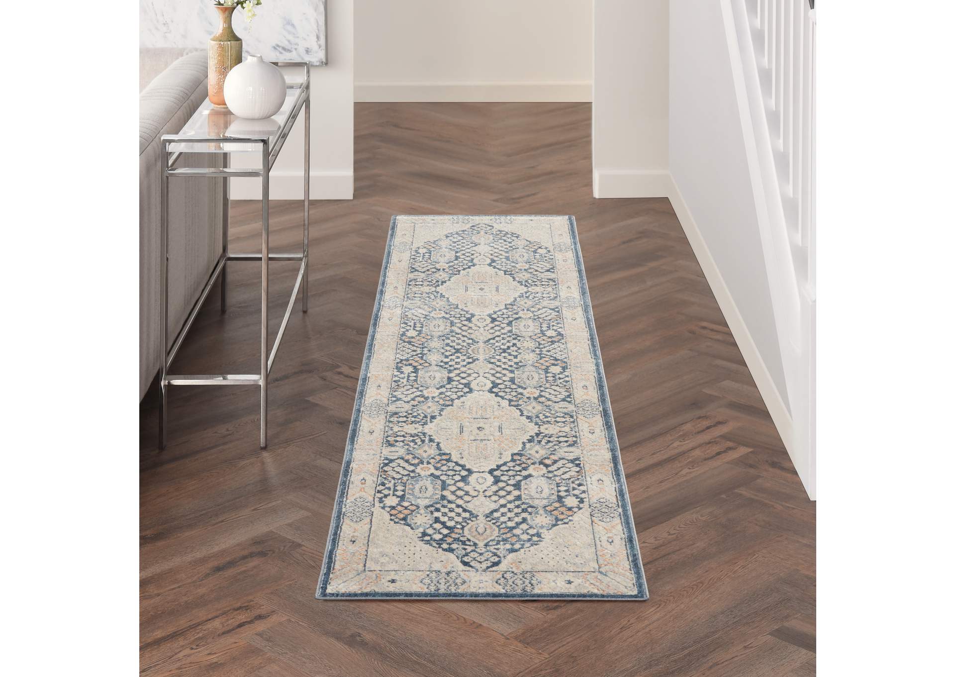 Kathy Ireland Ki25 Malta 8' Runner Area Rug,Nourison