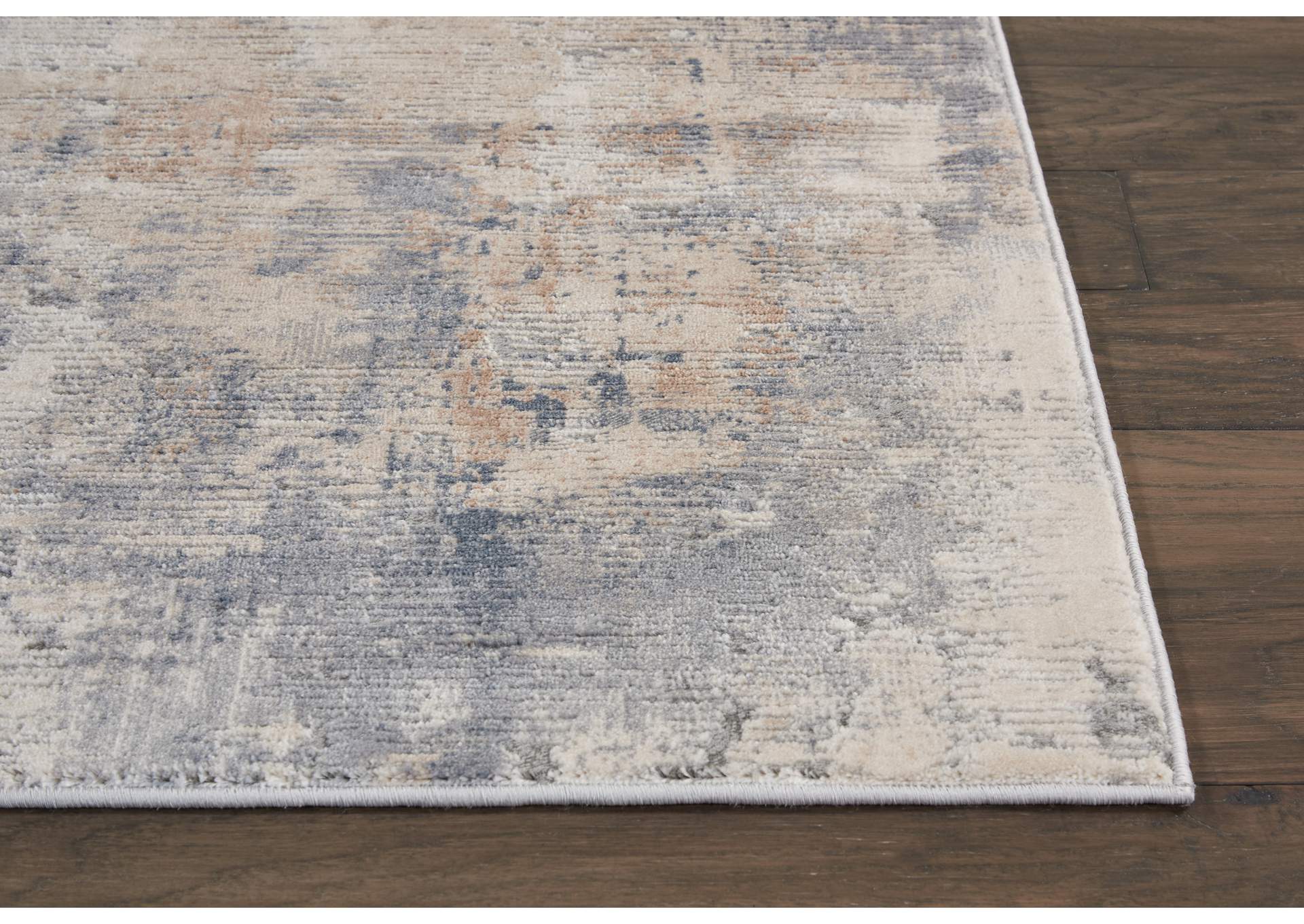 Nourison Rustic Textures RUS05 Beige and Grey 5'x7' Rustic Area Rug,Nourison