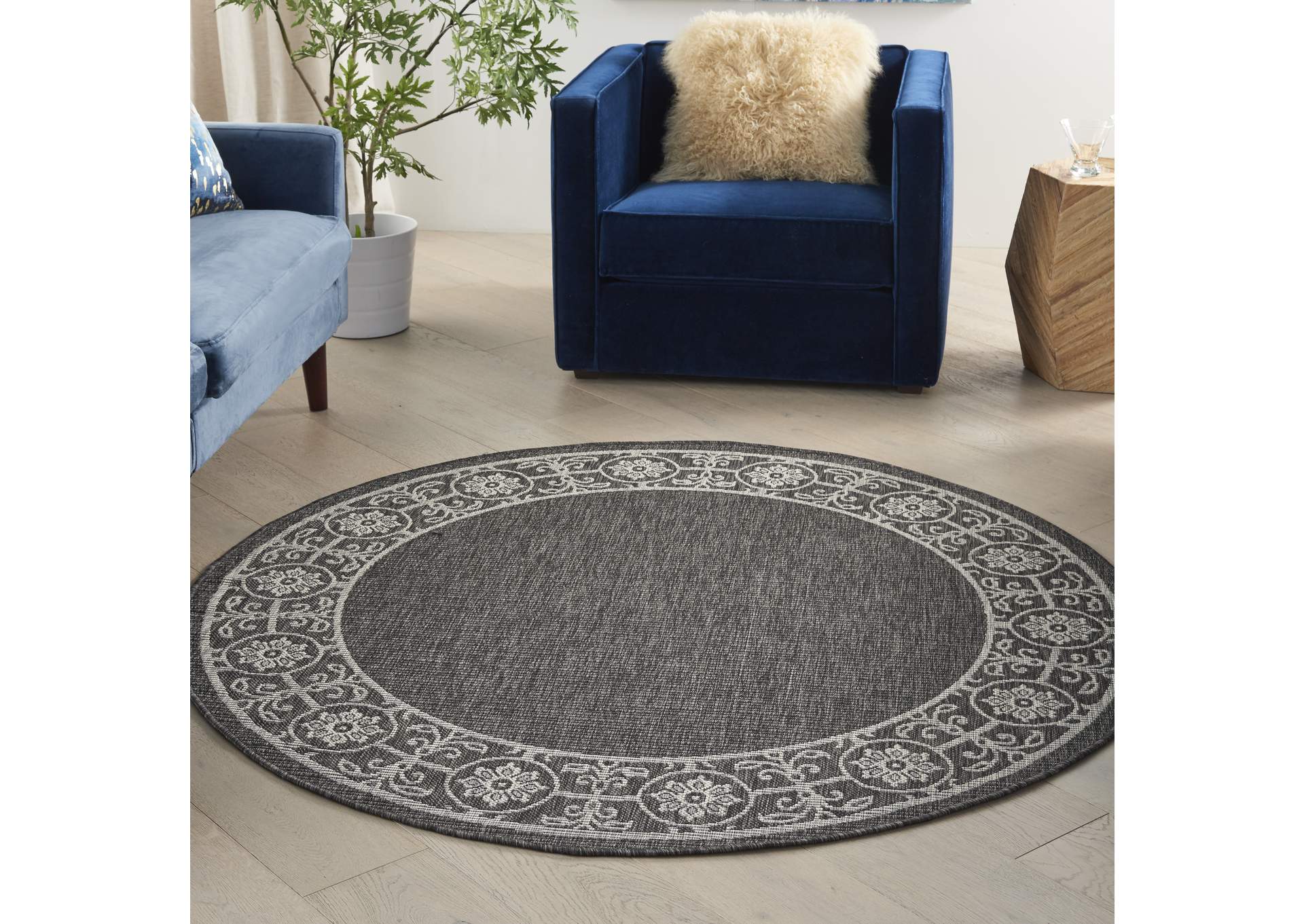 Nourison Country Side 5' Round Area Rug,Nourison