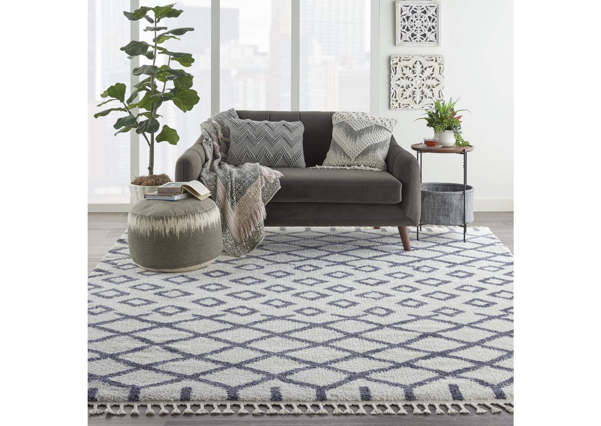 Nourison Moroccan Shag 8' x 11' Area Rug,Nourison