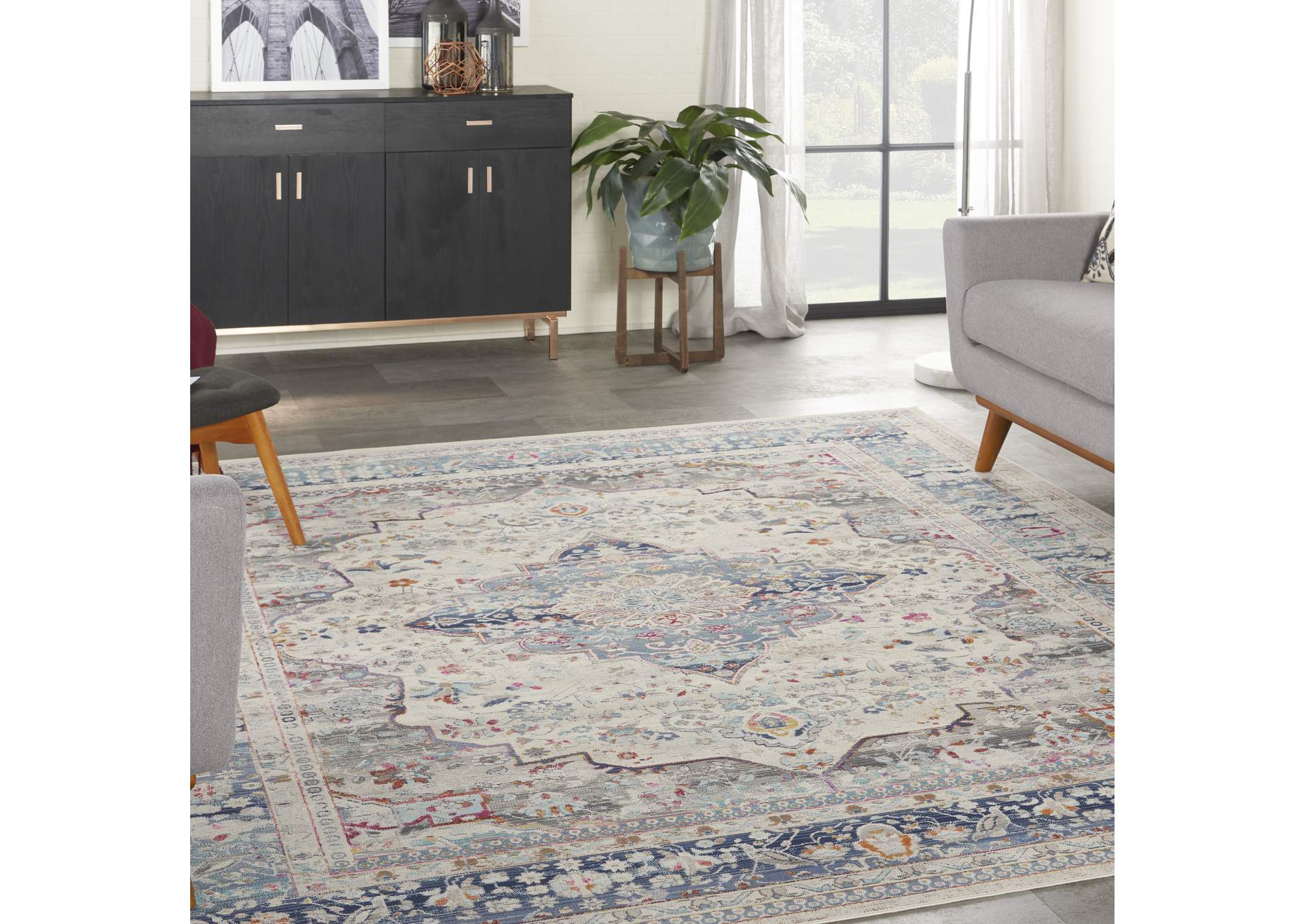 Nourison Vintage Kashan 8' x 10' Area Rug,Nourison