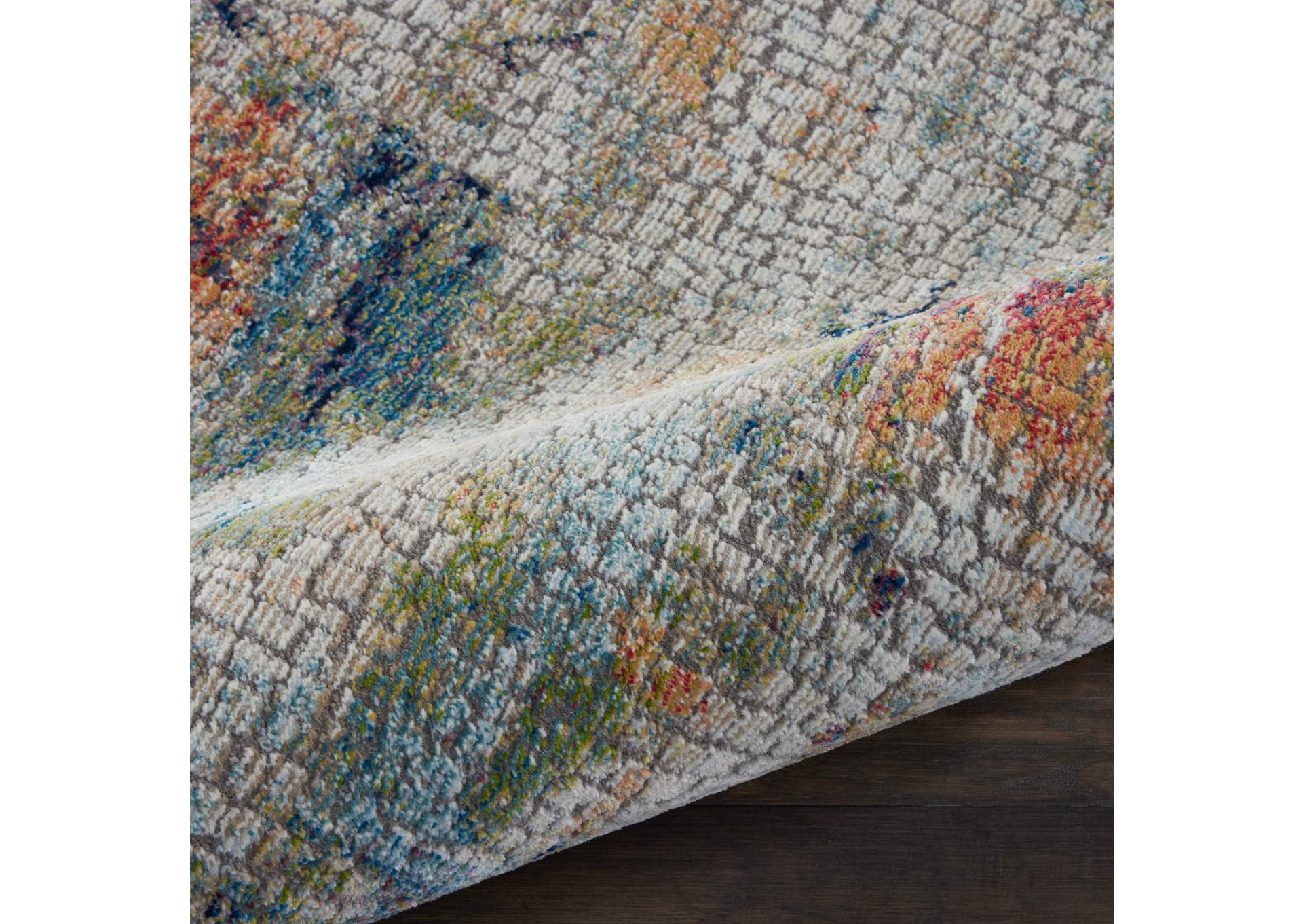 Nourison Ankara Global ANR09 White Multicolor Abstract Area Rug,Nourison