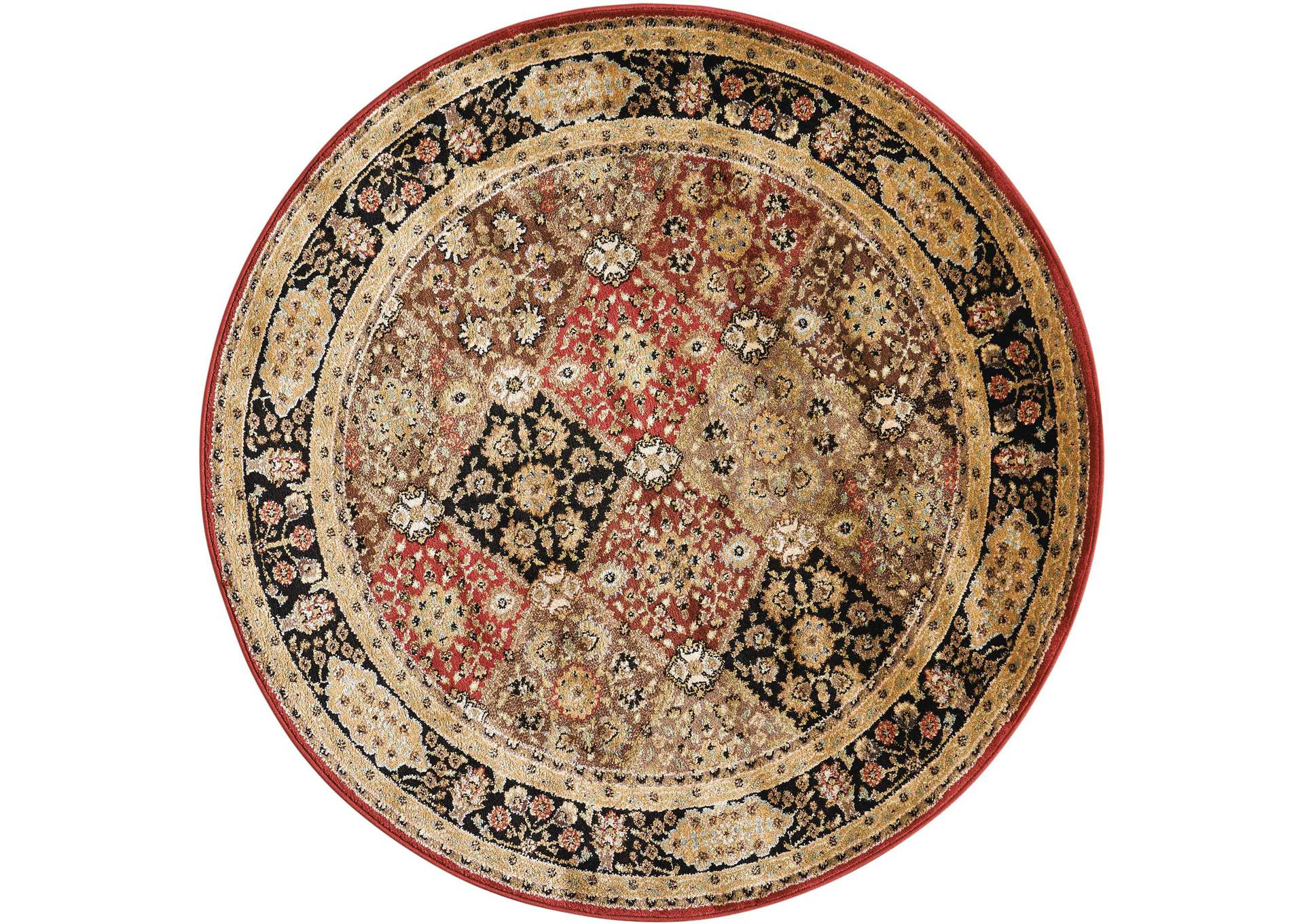 Nourison Delano DEL03 Multicolor 5' Round Area Rug,Nourison