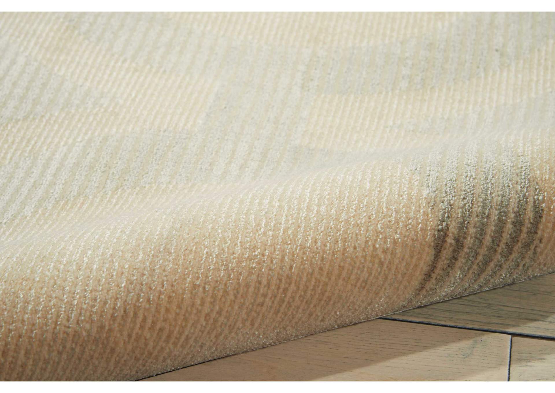 Nourison Luminance LUM01 Beige and White 5'x8' Area Rug,Nourison