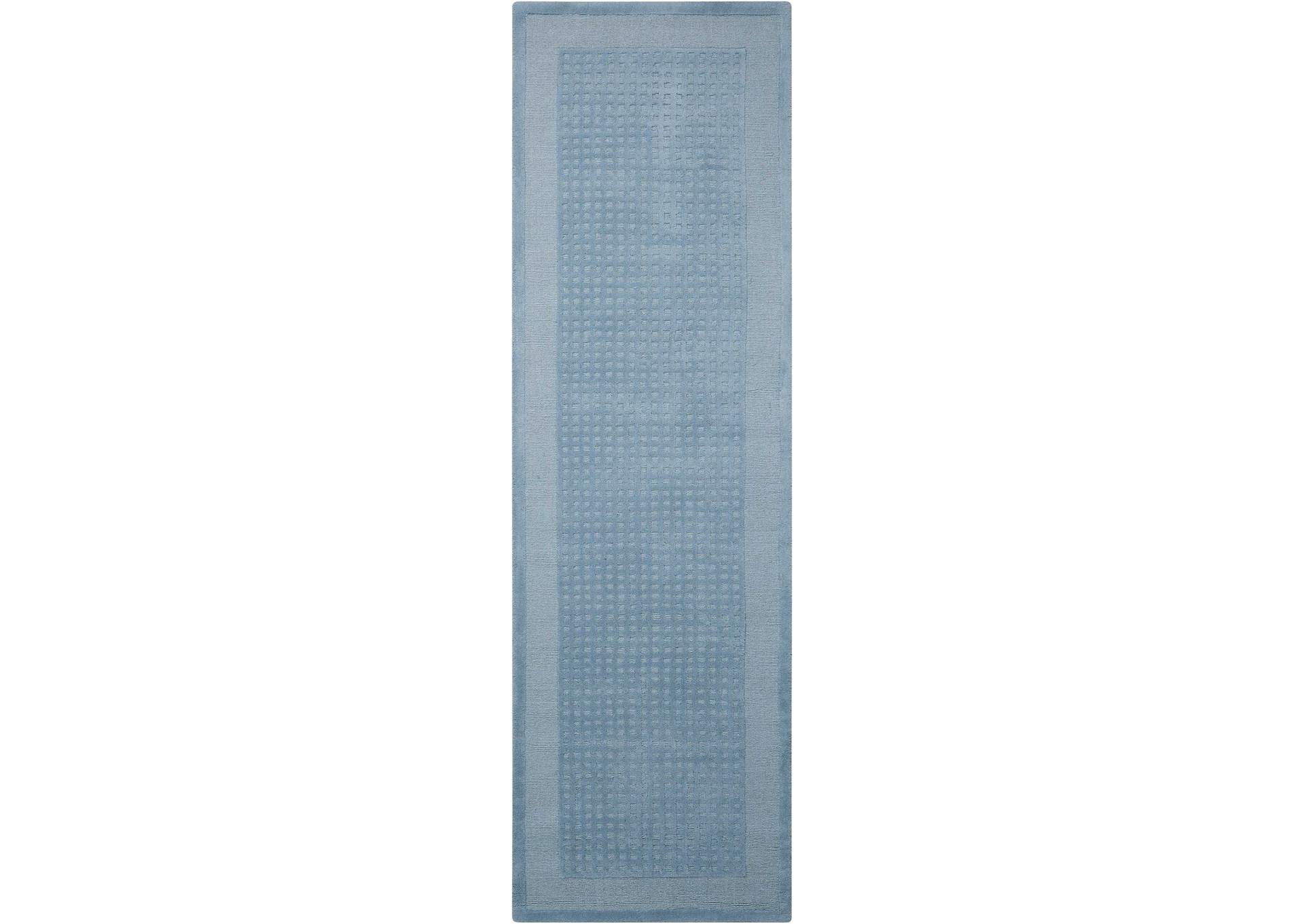 Nourison Westport WP30 Blue 8' Runner Hallway Rug,Nourison